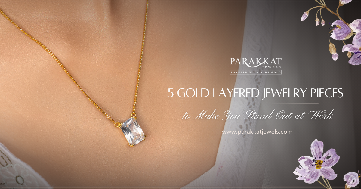 24k Gold Layered Ring by Parakkat Jewels