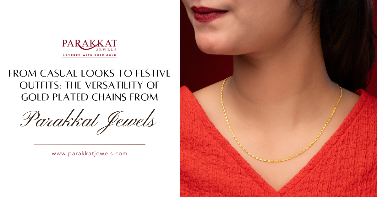 Elegant gold plated chains for women