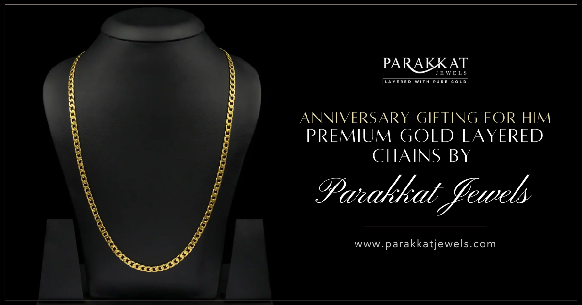 Discover Trendy Anniversary Gift Ideas for Him | Premium Gold Layered Gents Chain at Parakkat Jewels