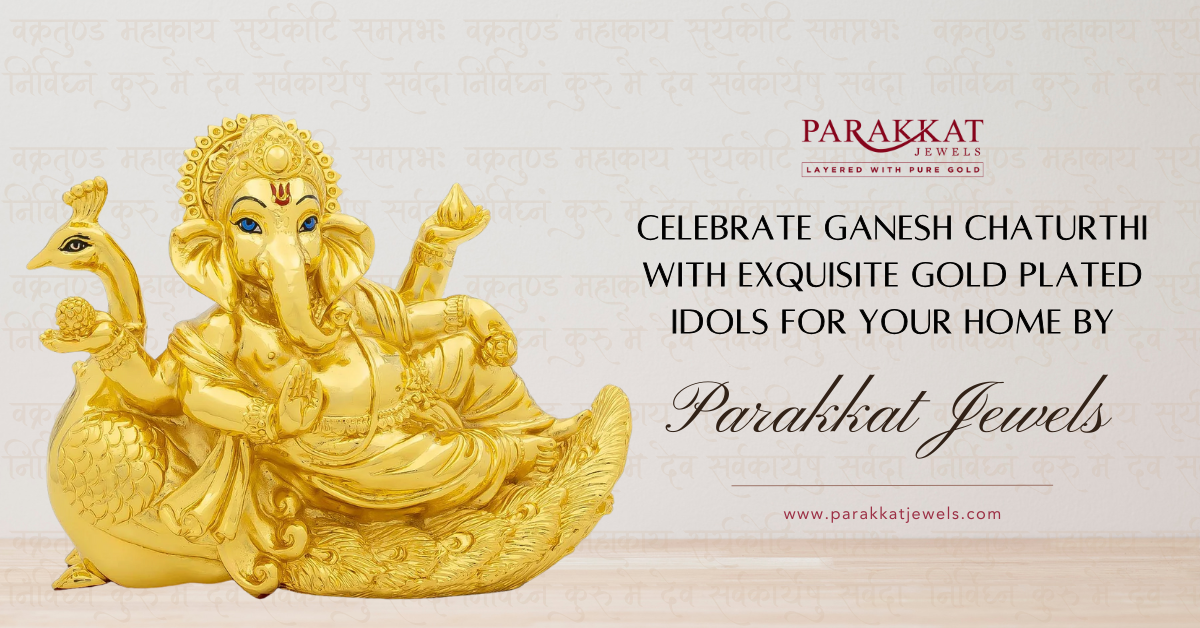Celebrate Ganesh Chaturthi with Exquisite Gold-Plated Idols for Your Home