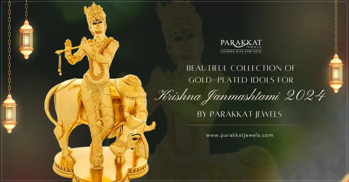 24k Gold-Plated Krishna Idols for Janmashtami 2024