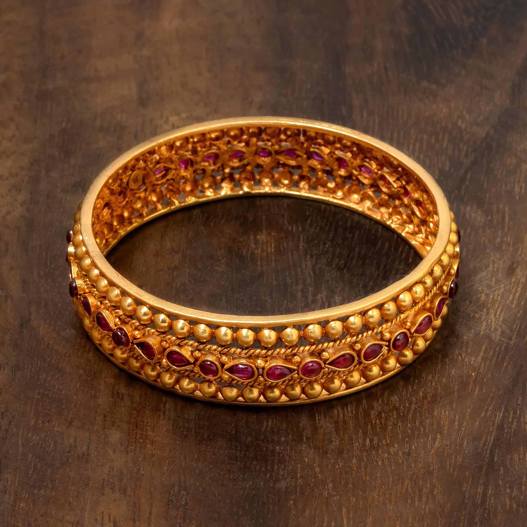 Shop Women's 1 Gram Gold Plated Bangles at Parakkat Jewels