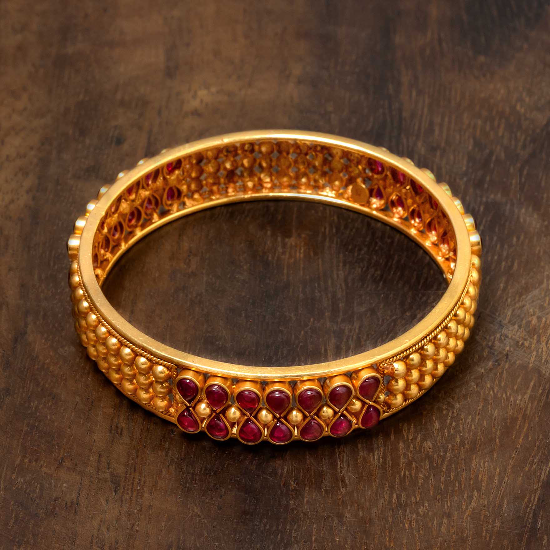 Stone Gheru Bangle PSGRBSR12R-23-006