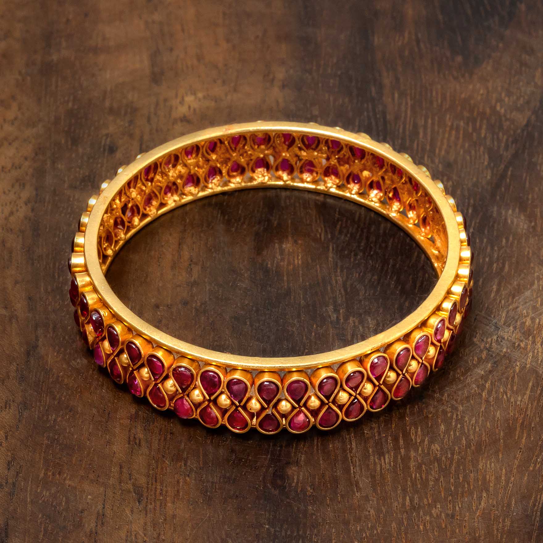 Stone Gheru Bangle PSGRBSR15R-23-006