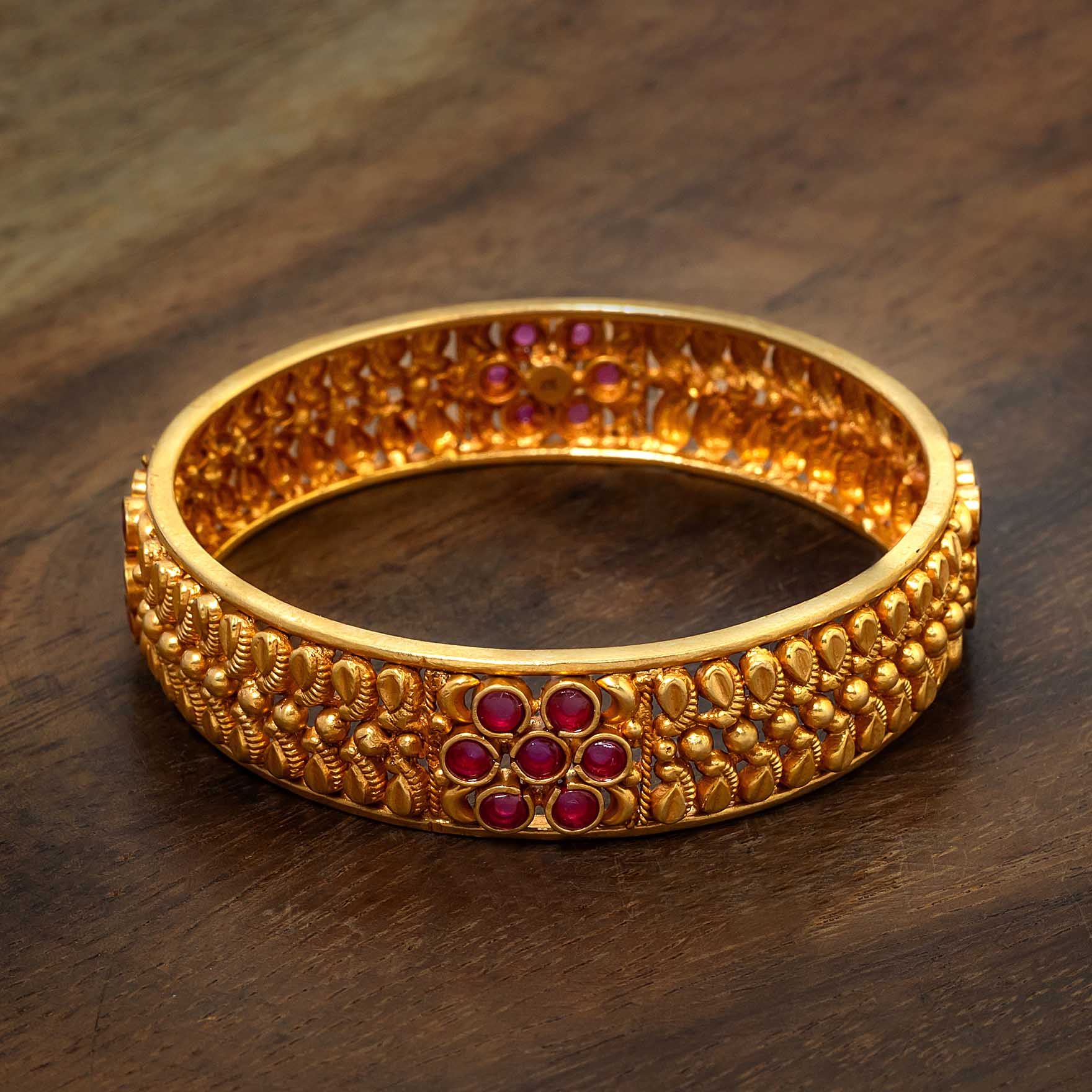 Stone Gheru Bangle PSGRBSR18R-23-006