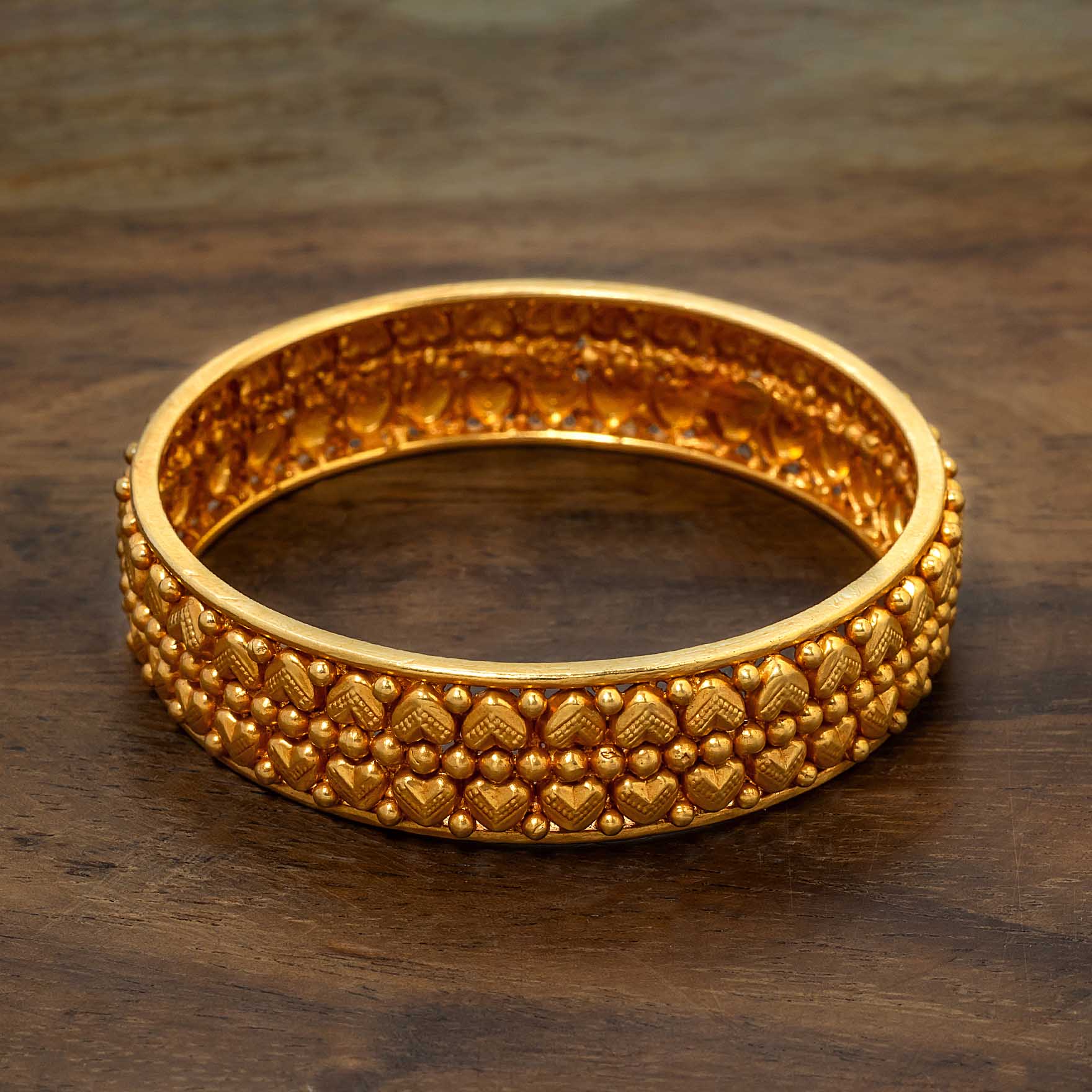 Golden Gheru Bangle PGGRBSR5-22-024