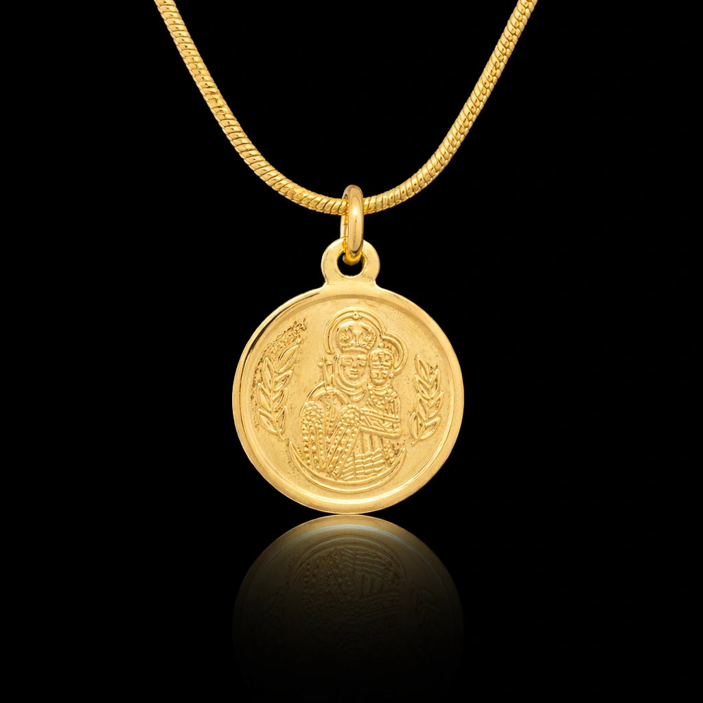 Gold Layered Coin Pendent PGLT100-06