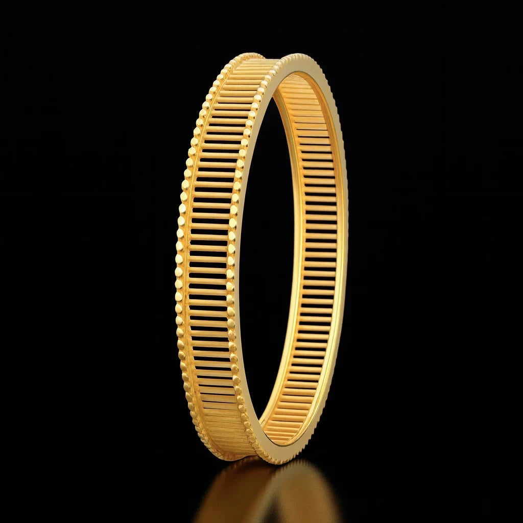 Elegant Gold Layered Bangle