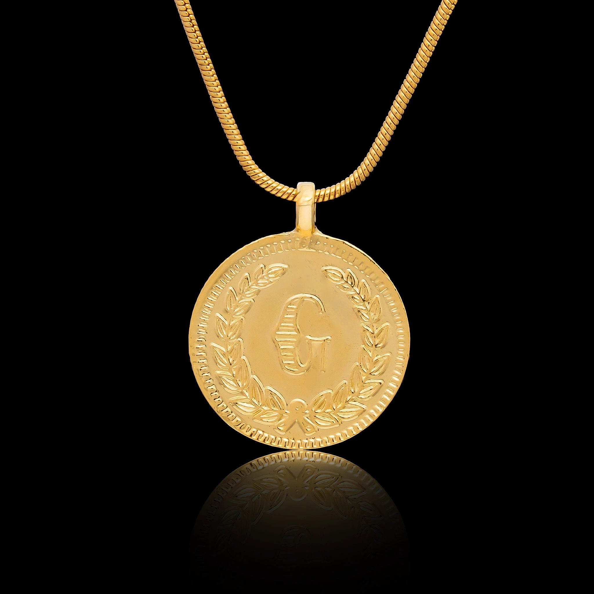 Gold Layered Coin Pendent PGLT97-07