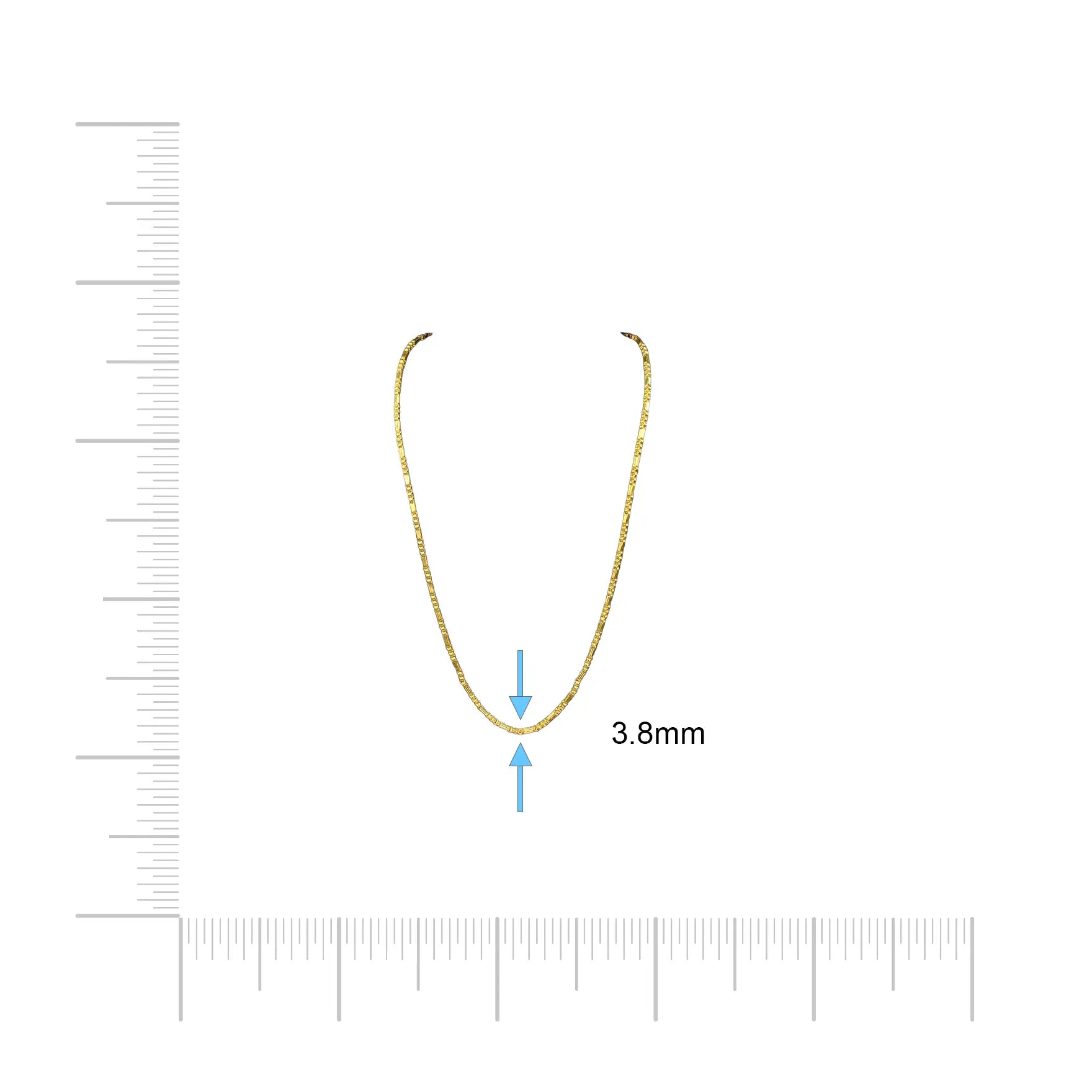 Gold chain PCPN63-008