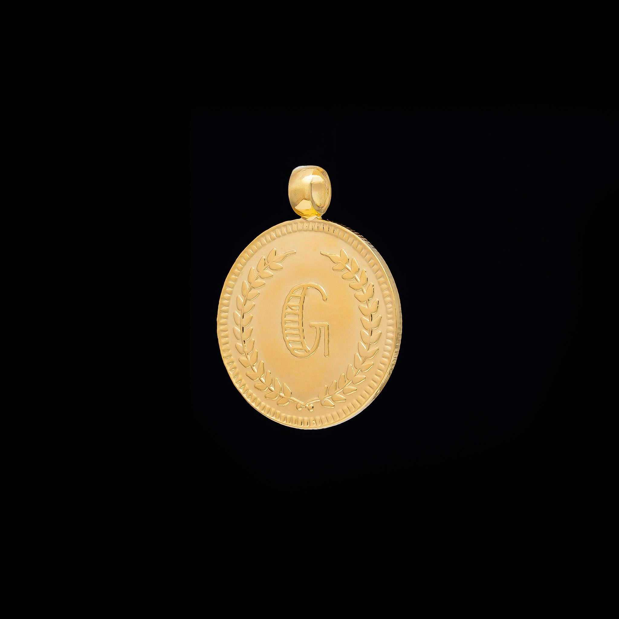 Gold Layered Coin Pendent PGLT282a-09