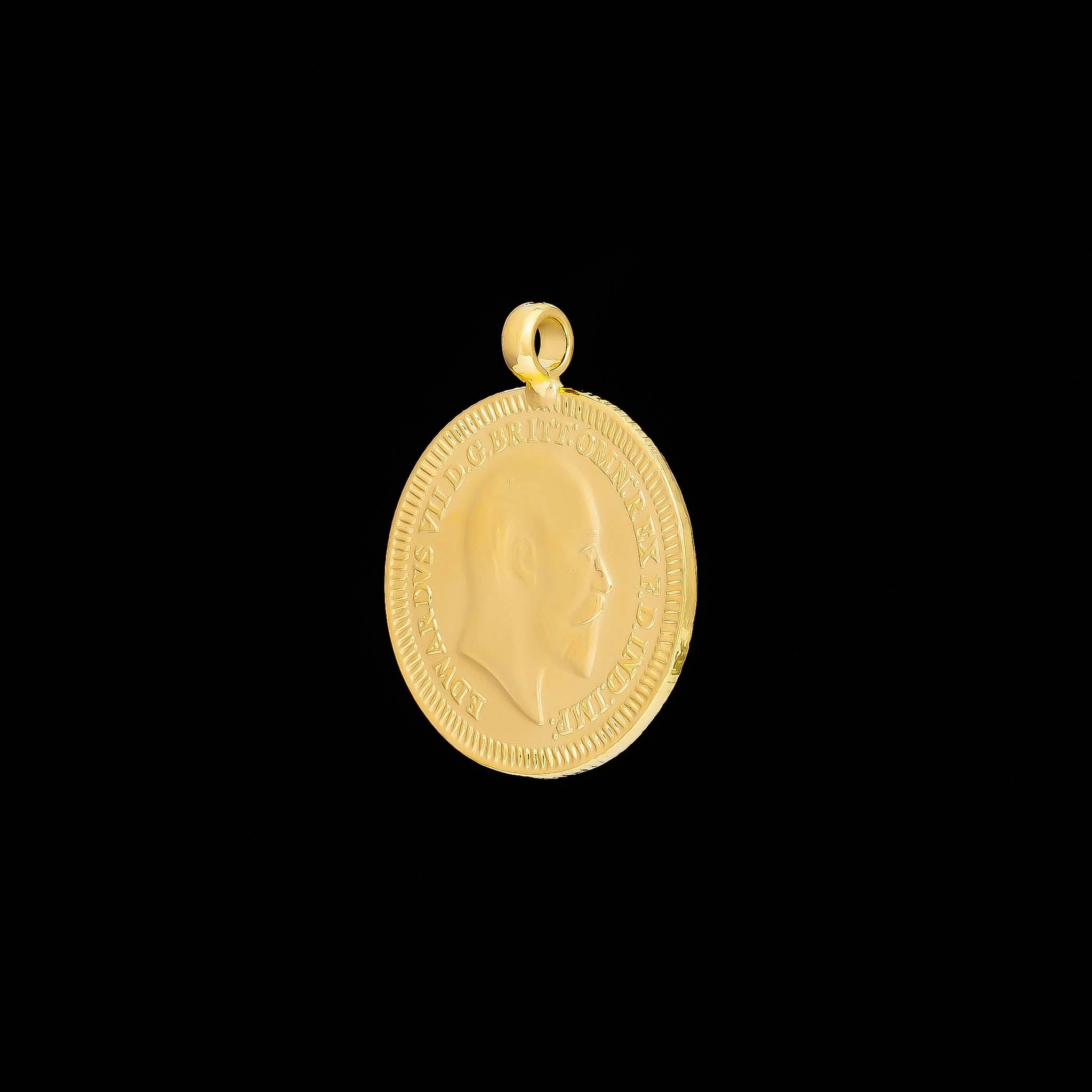 Gold Layered Coin Pendent PGLT290-09