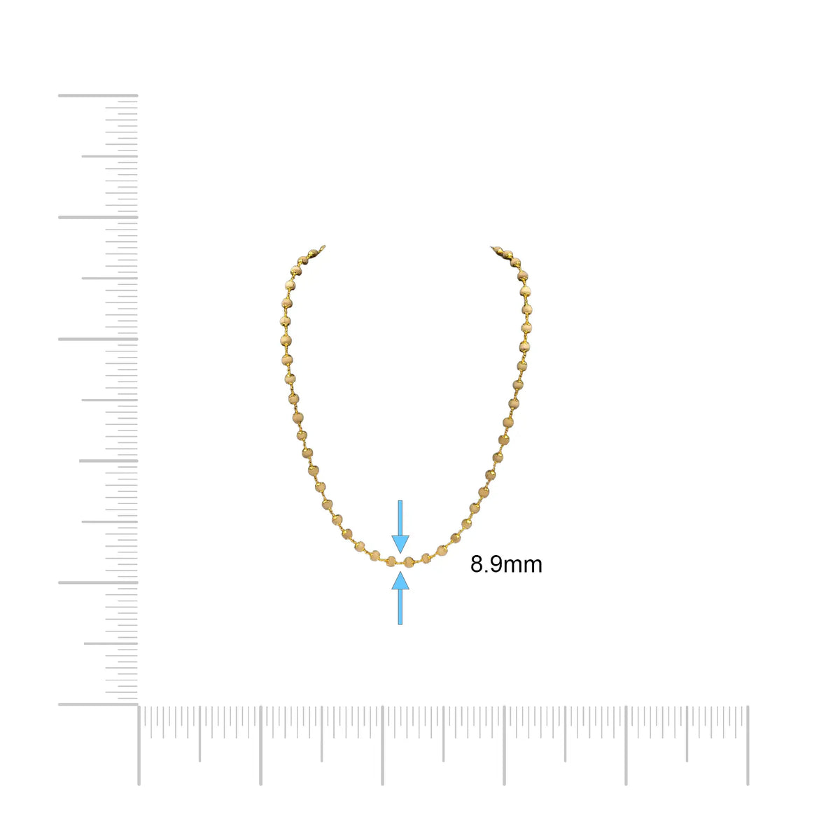 STONE CHAIN PTUC1-056 - Gold Plated Jewellery | Parakkat Jewels