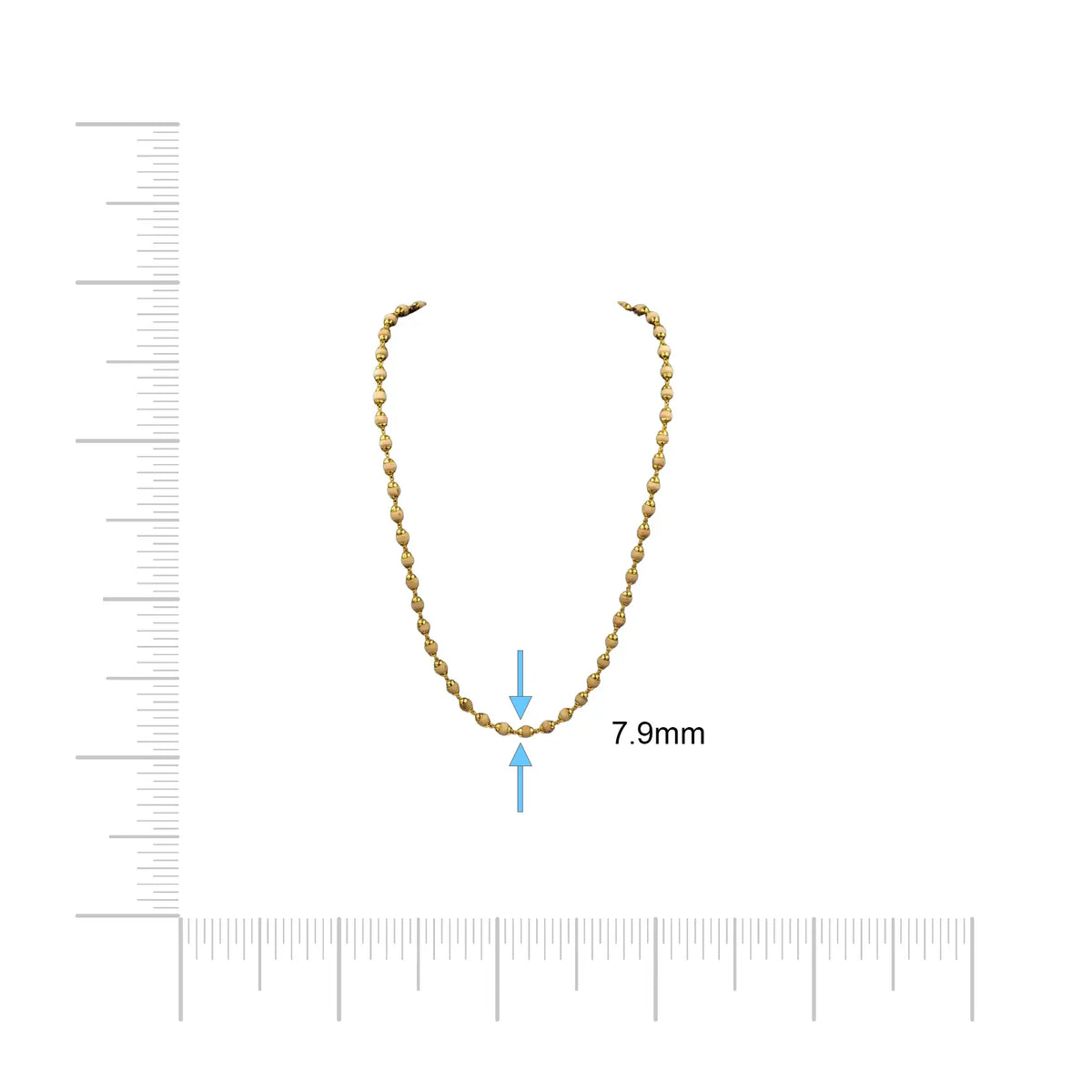STONE CHAIN PTUC3-027 - Gold Plated Jewellery | Parakkat Jewels