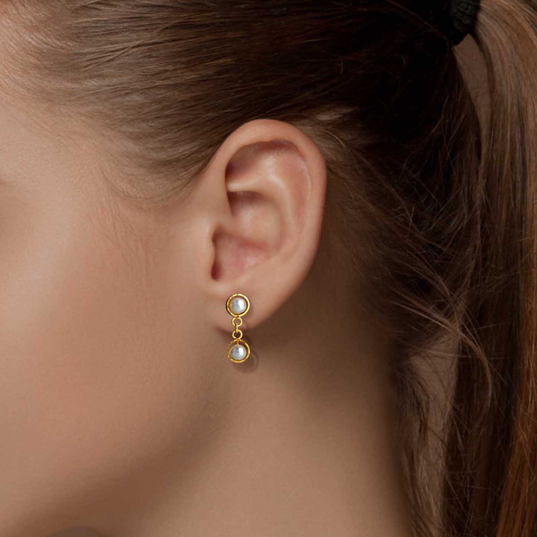 Pearl Earrings PSHST245b-041