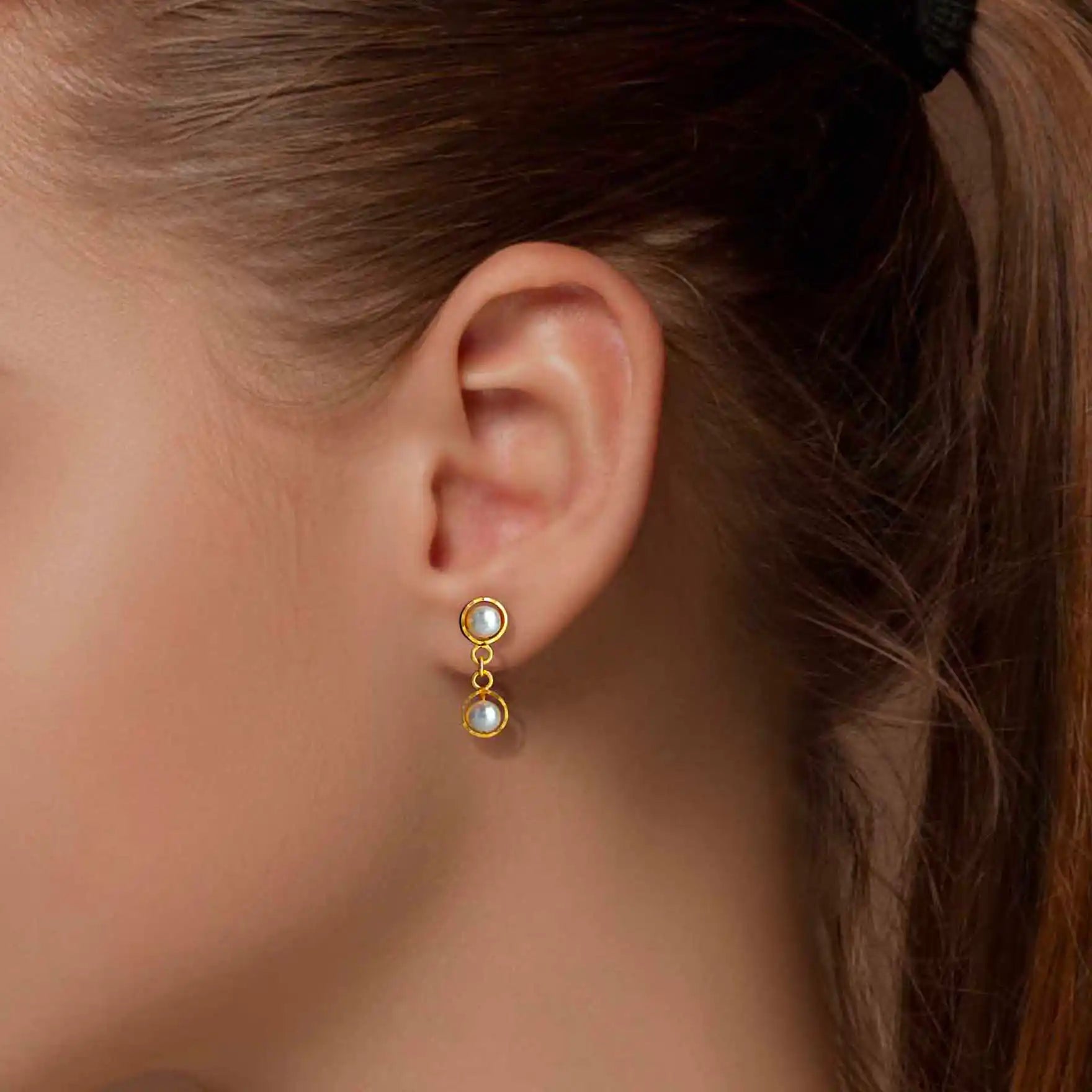 Pearl Earrings PSHST245BP-041