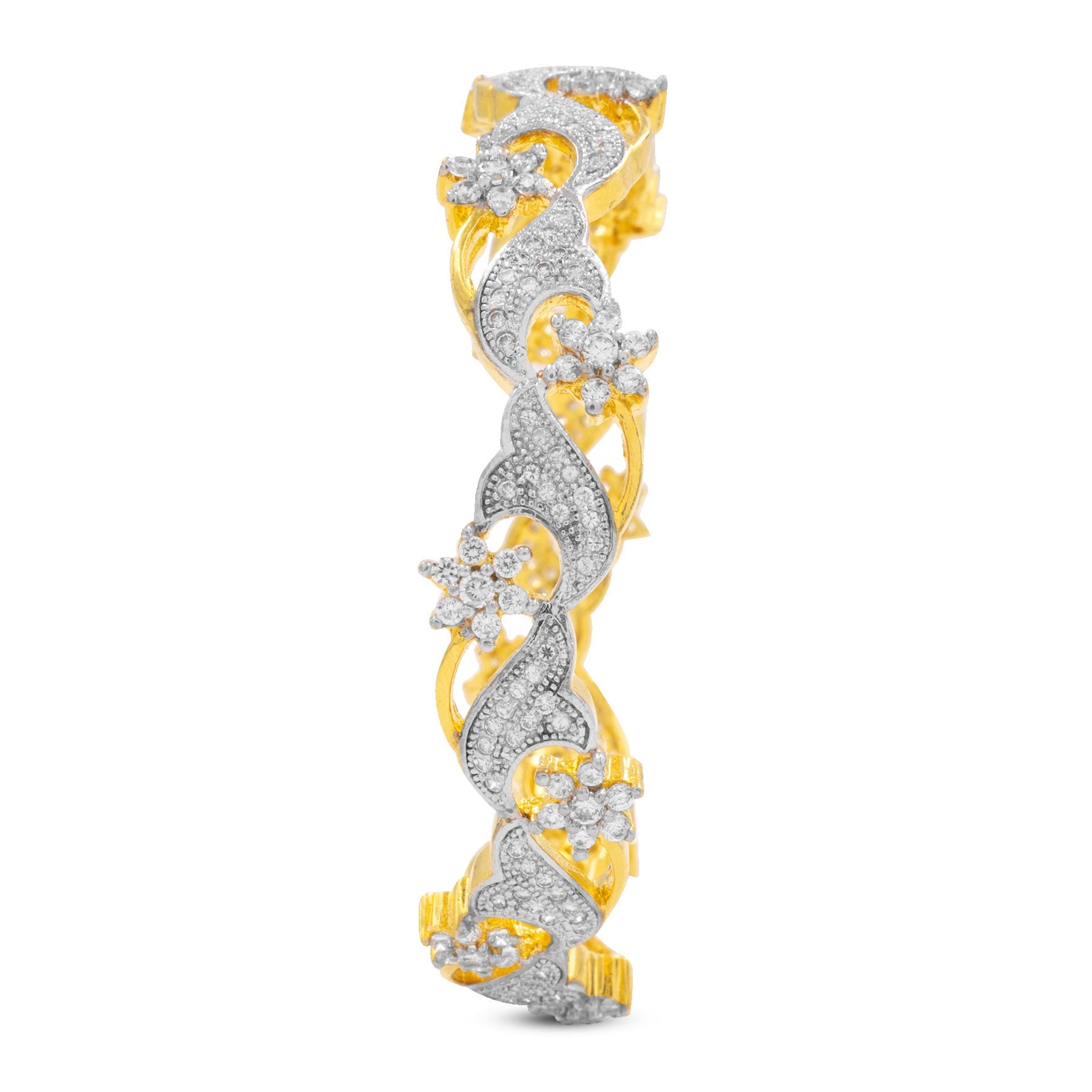 RHODIUM STONE BANGLE PRSB1W-054
