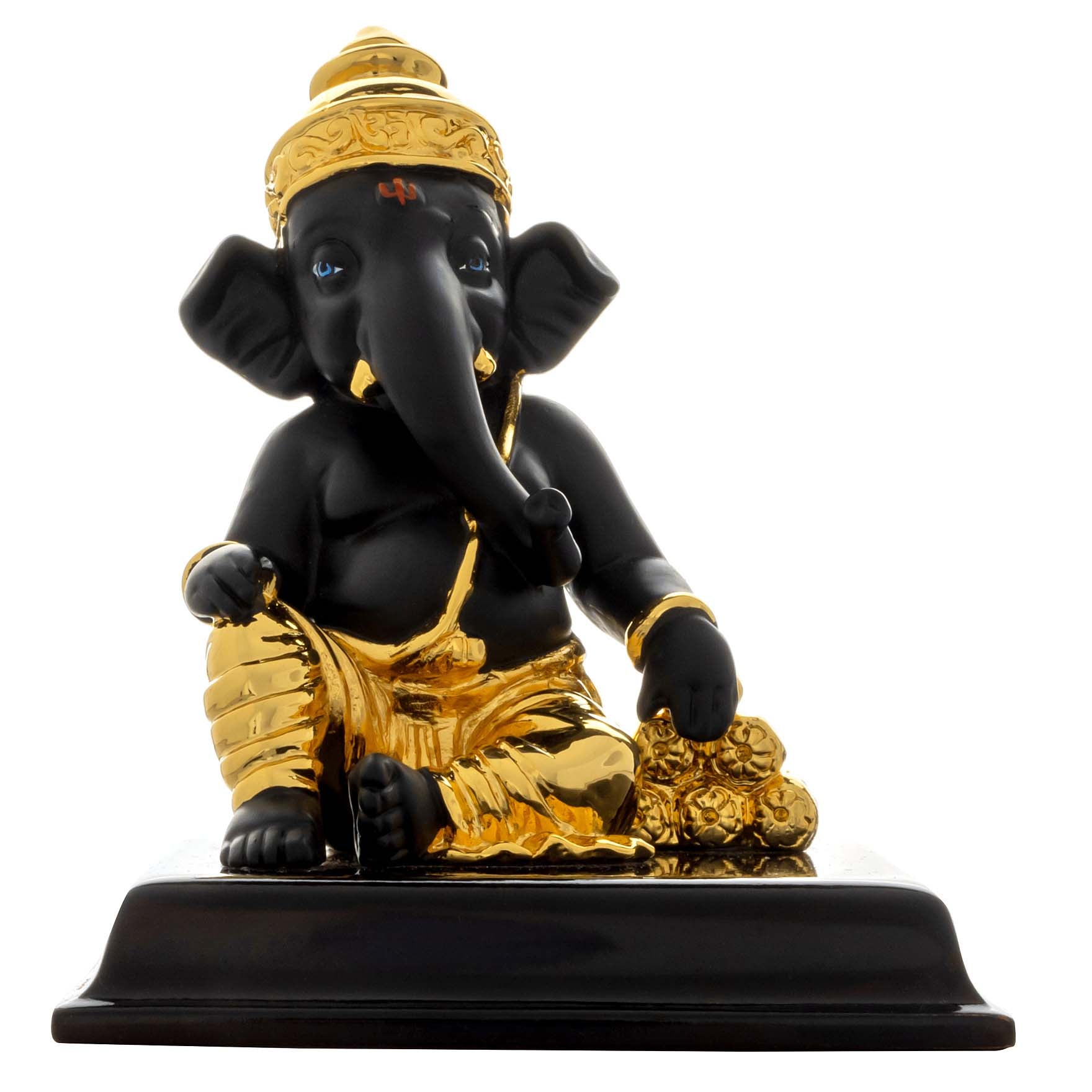 Shop 1gm Gold Plated Ganapathi Idol Designs Parakkat Jewels
