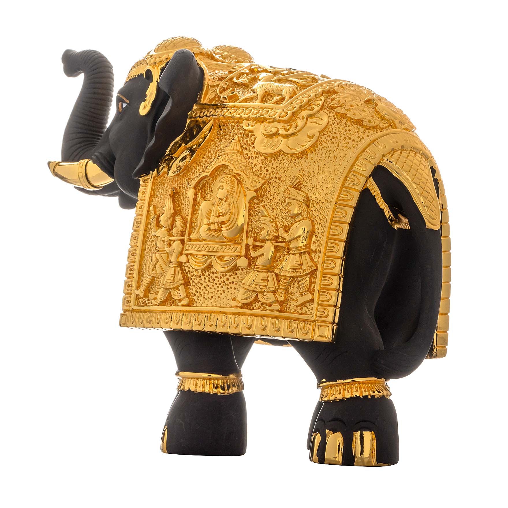 Elephant Figurine – Ornate Carved Design – Decorative Showpiece – Home Décor & Vastu Gift | PIDRBEL6-059
