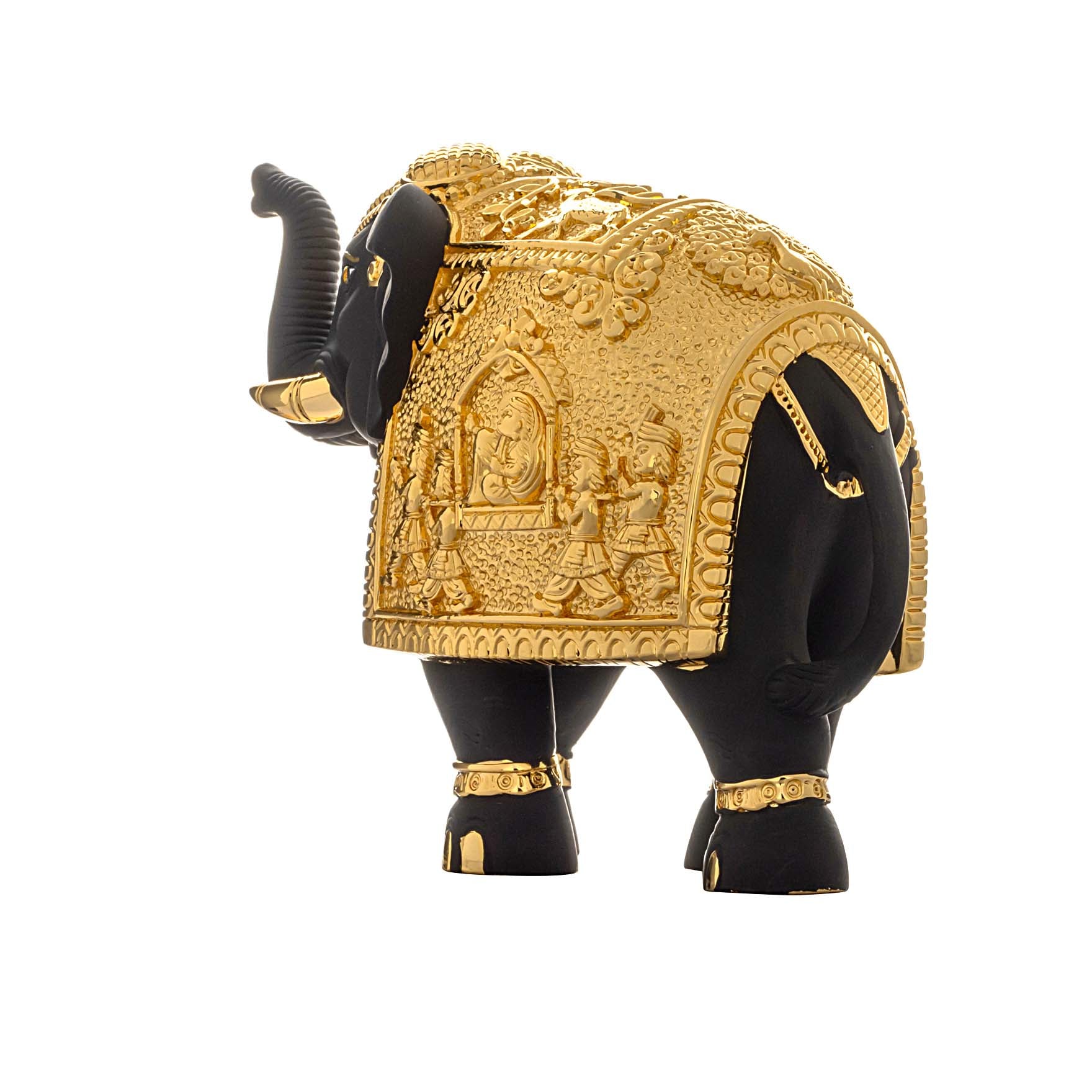 Elephant Figurine – Ornate Carved Design – Decorative Showpiece – Home Décor & Vastu Gift | PIDRBEL11-005