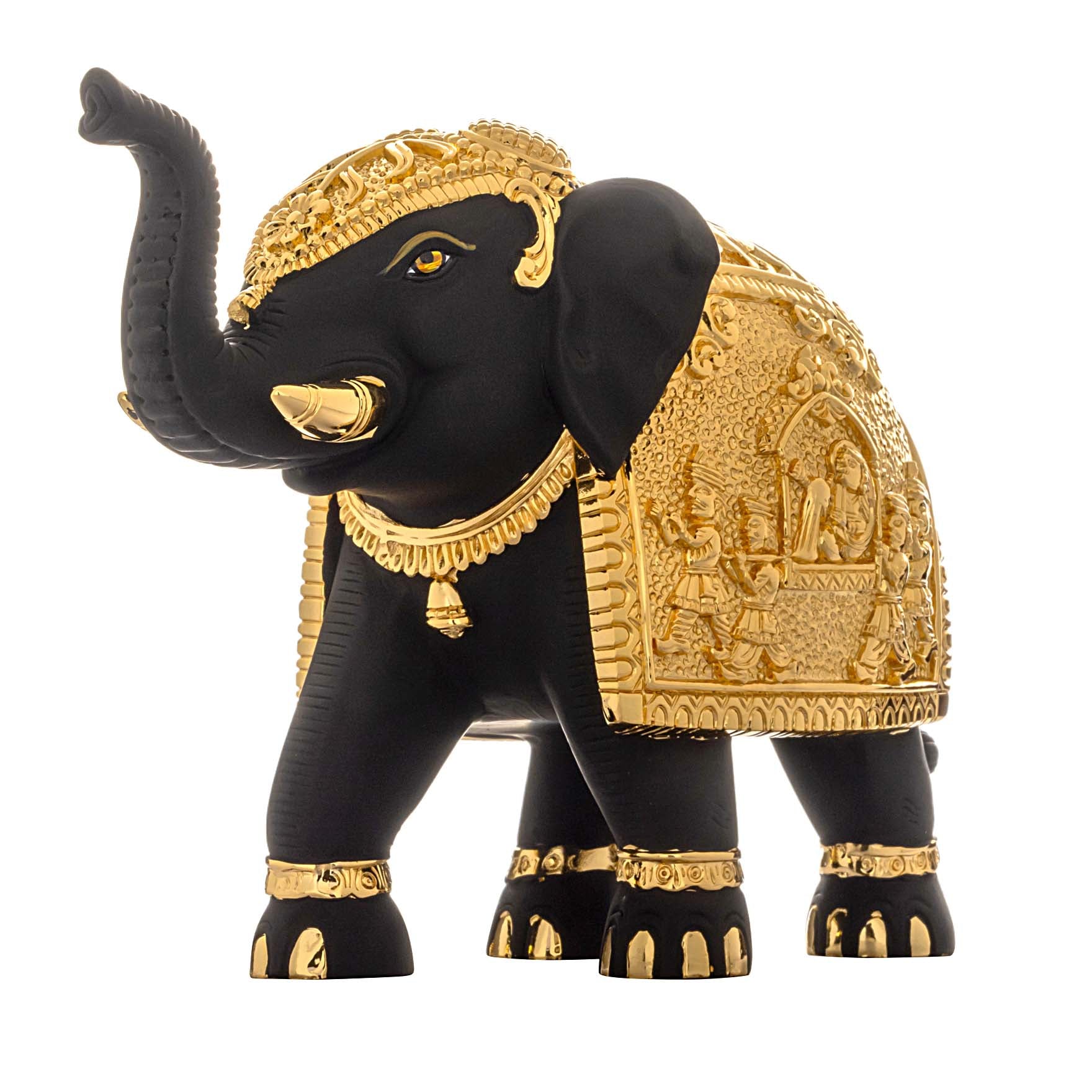 Elephant Figurine – Ornate Carved Design – Decorative Showpiece – Home Décor & Vastu Gift | PIDRBEL11-005
