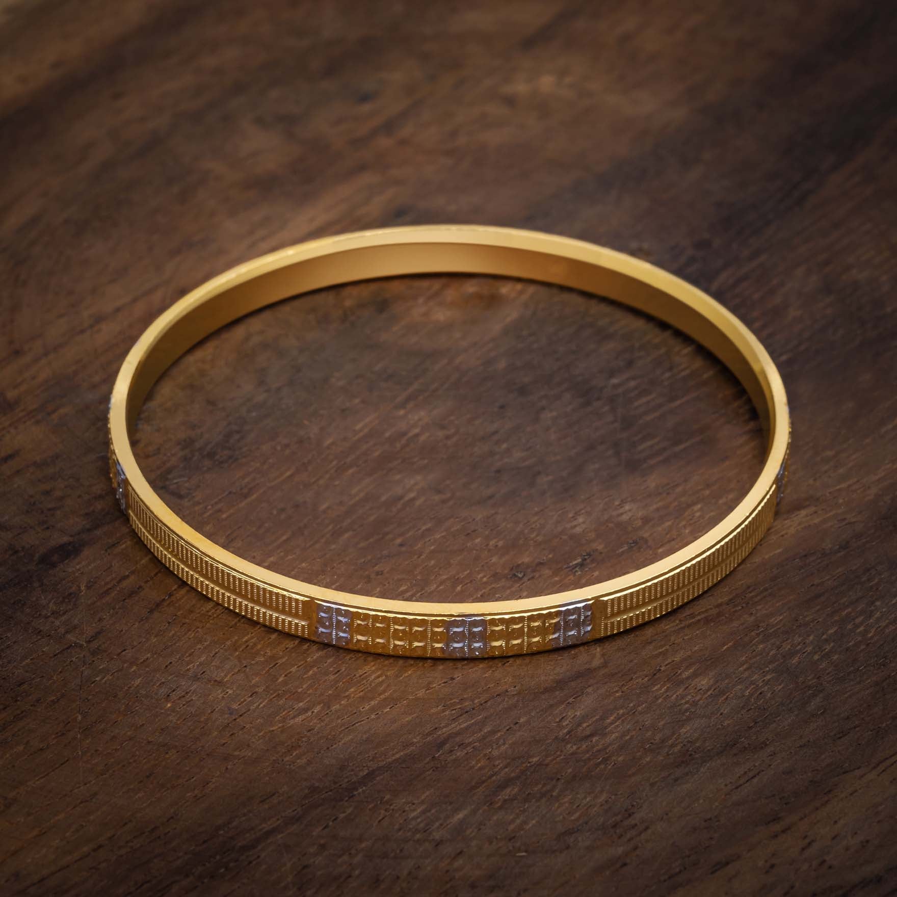 Rhodium Bangle PRGB2-051