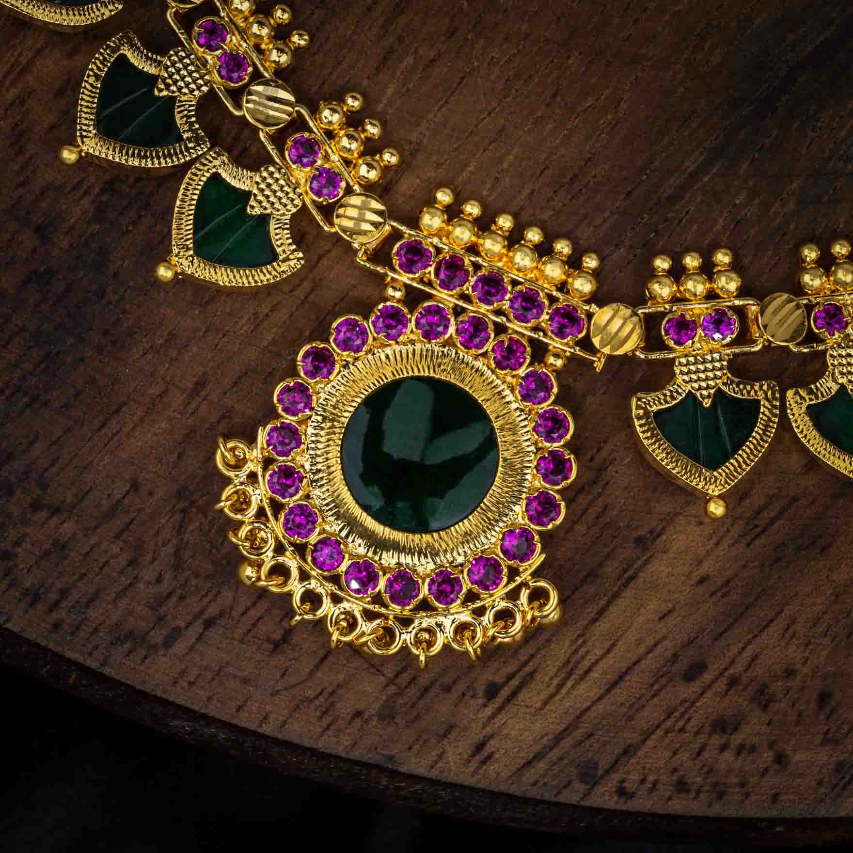 Palakka Stone Necklace PSPKNPG3-037