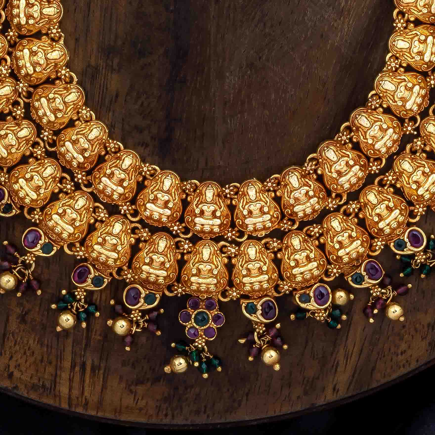 Sreshta Haram Necklace PSGRNLSR1RG-0112,PSGRHSTSR4RG-082