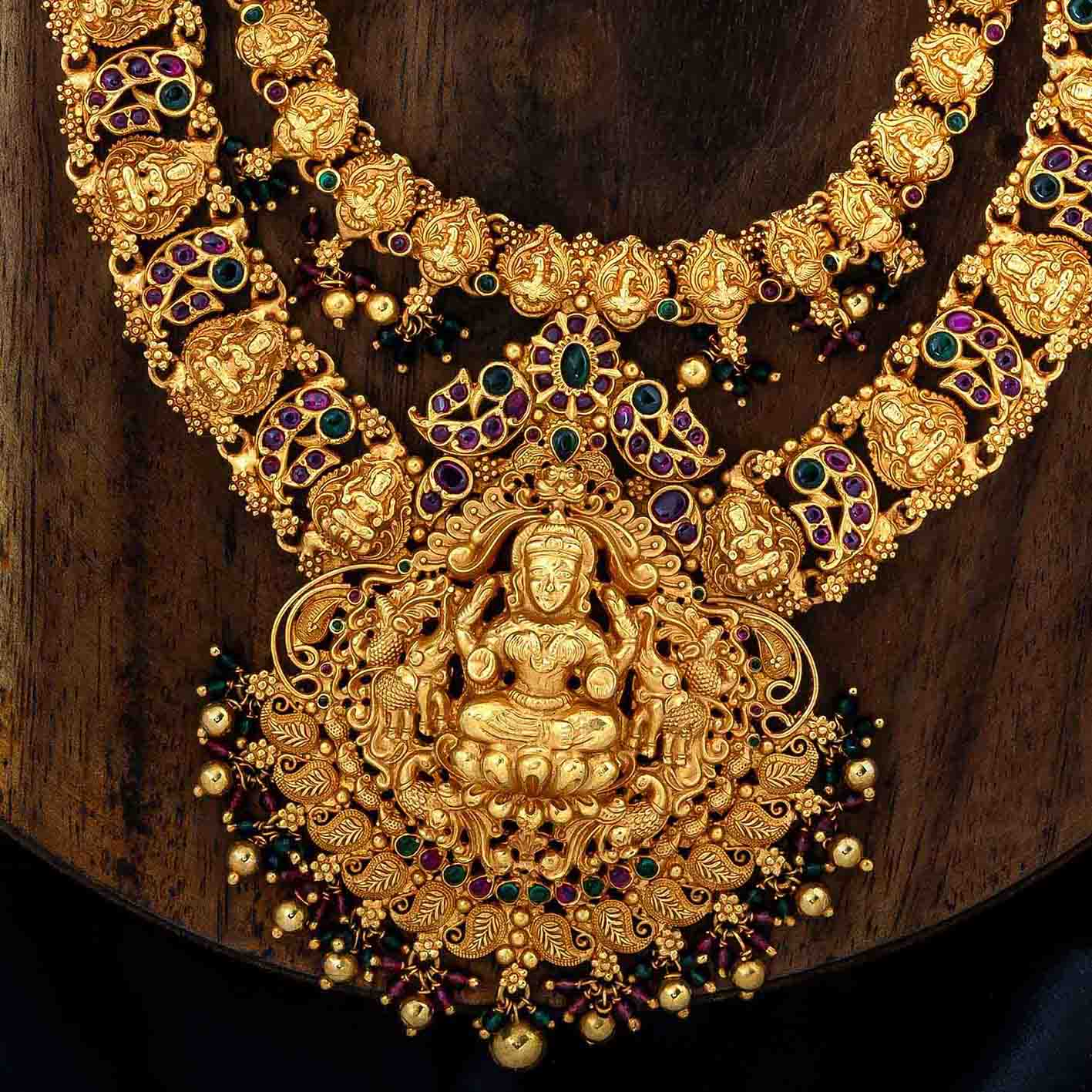 Sreshta Haram Necklace PSGRNLSR1RG-0612, PSGRHSTSR1RG-003