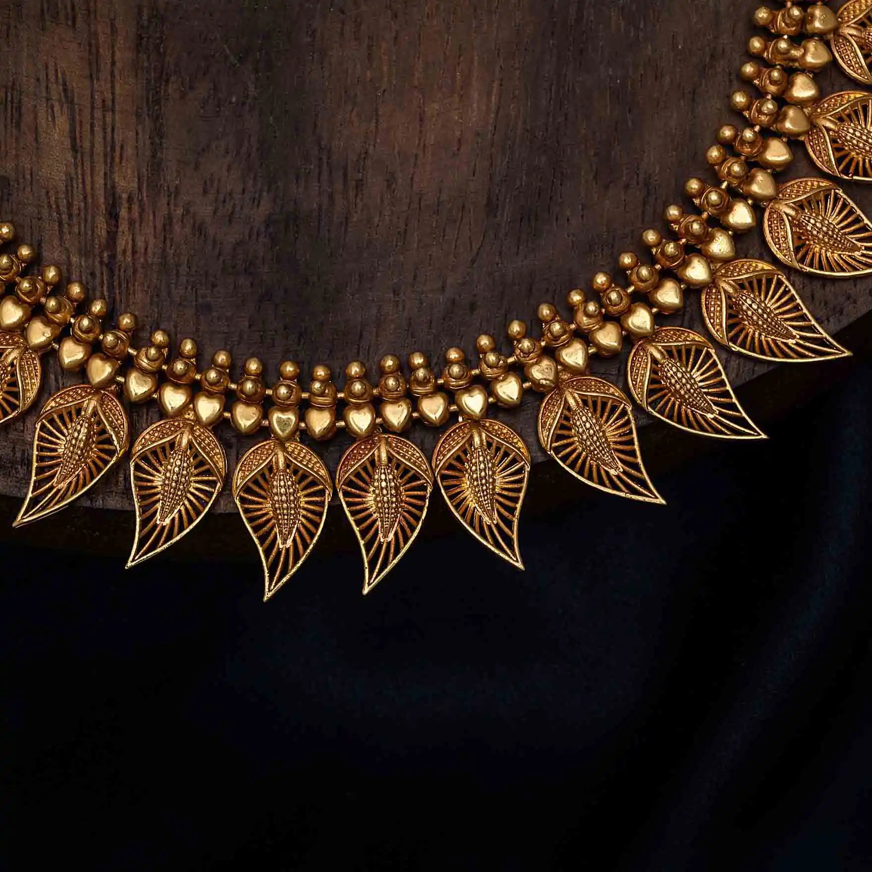 Necklace PGGRNSSR30-085 — Gold Plated Jewellery | Parakkat Jewels