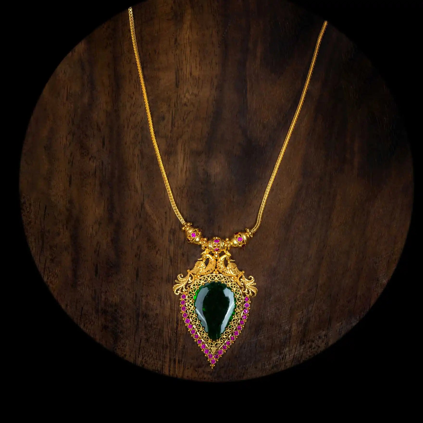 Palakka Stone Necklace PSPKNRG20-0311