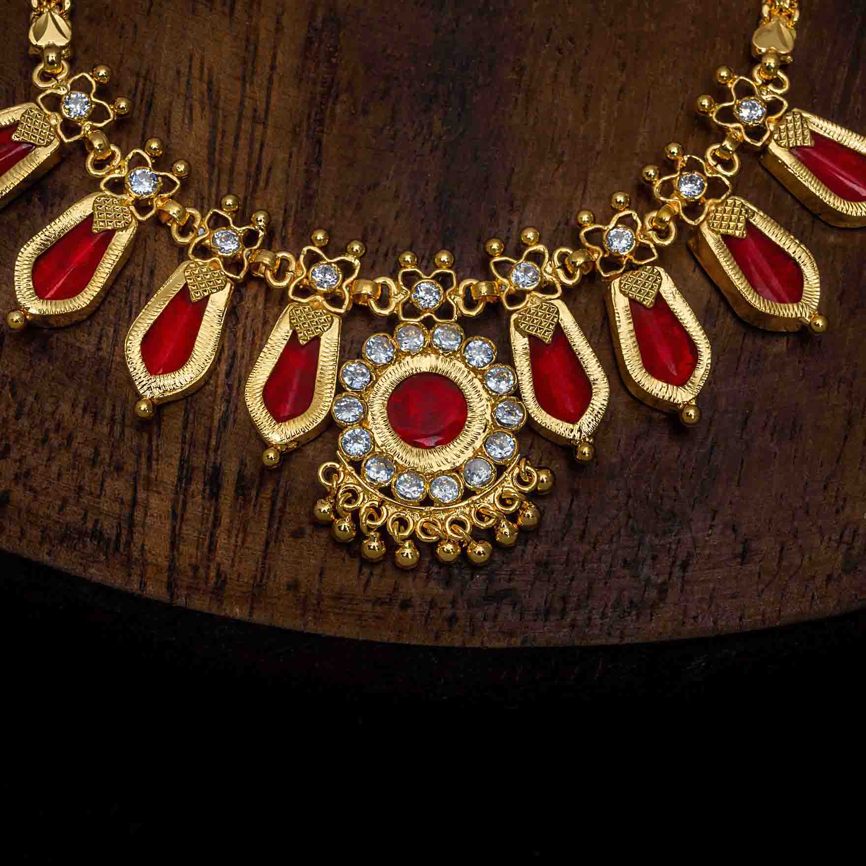Palakka Nagapadam Necklace PSPKNNR3-064
