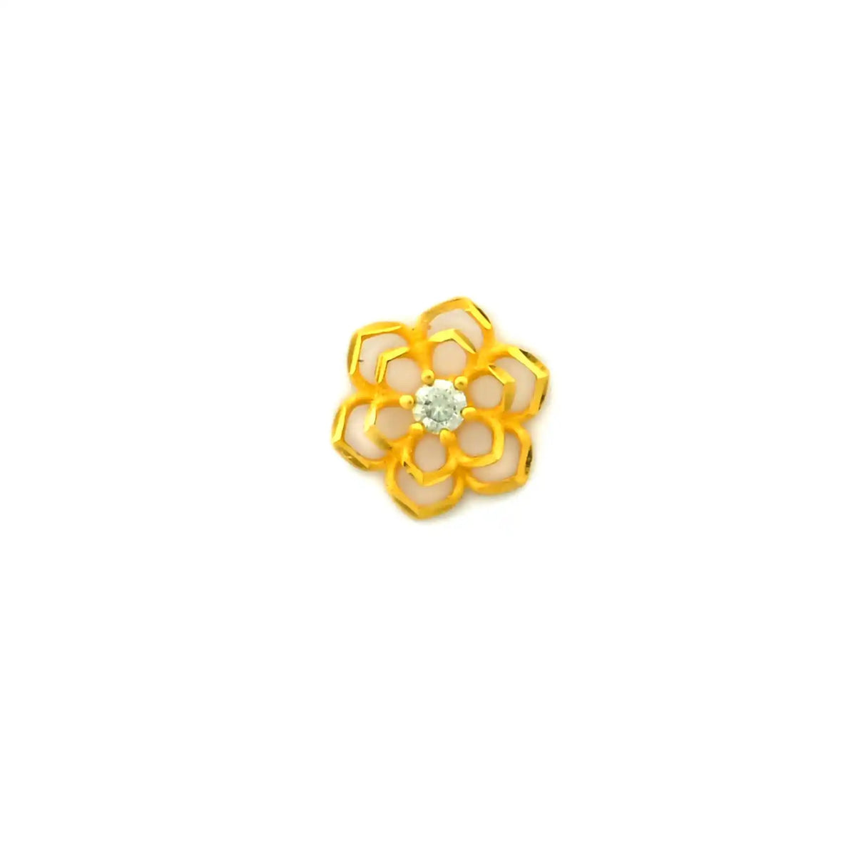 Stone Pendant PSLT247W-09 — Gold Plated Jewellery | Parakkat Jewels