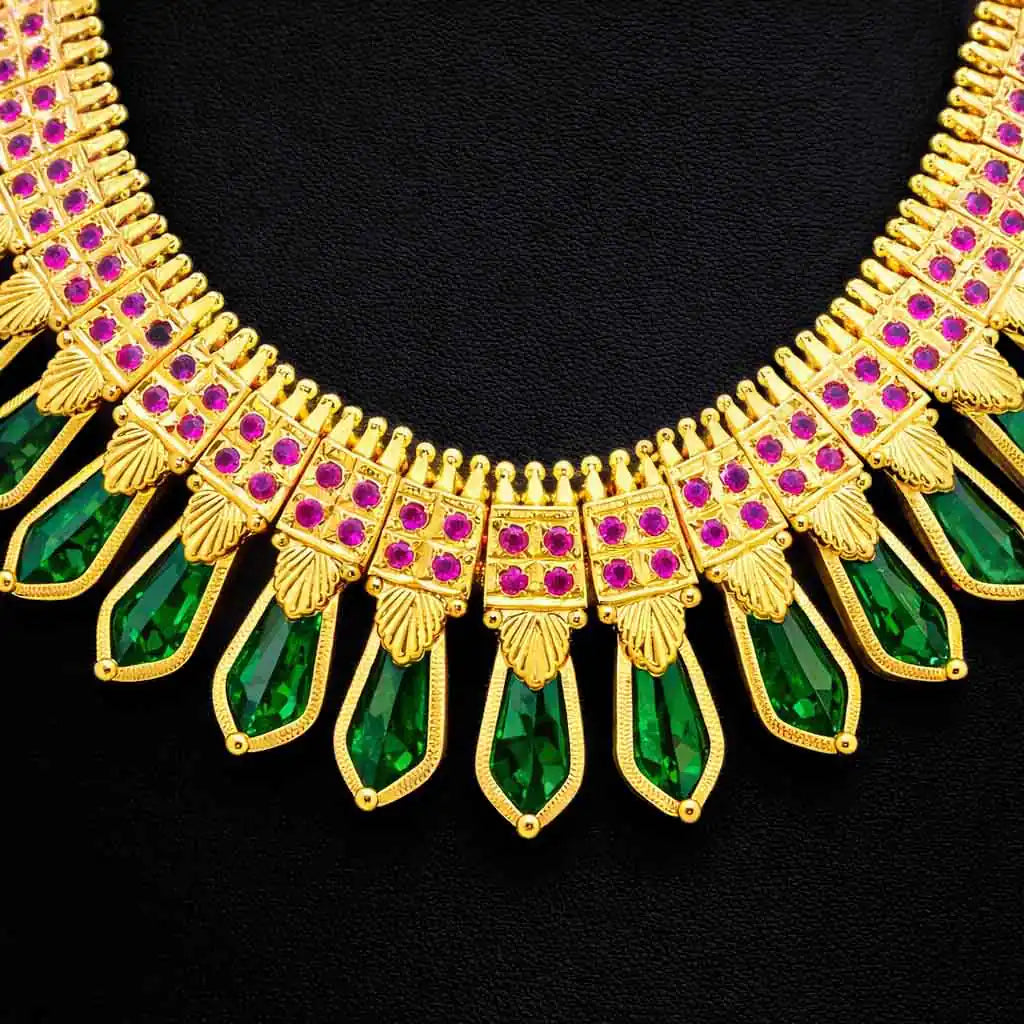 Palakka Stone necklace with stud PSPKNNG10-0002, PSPKSTNG16-081