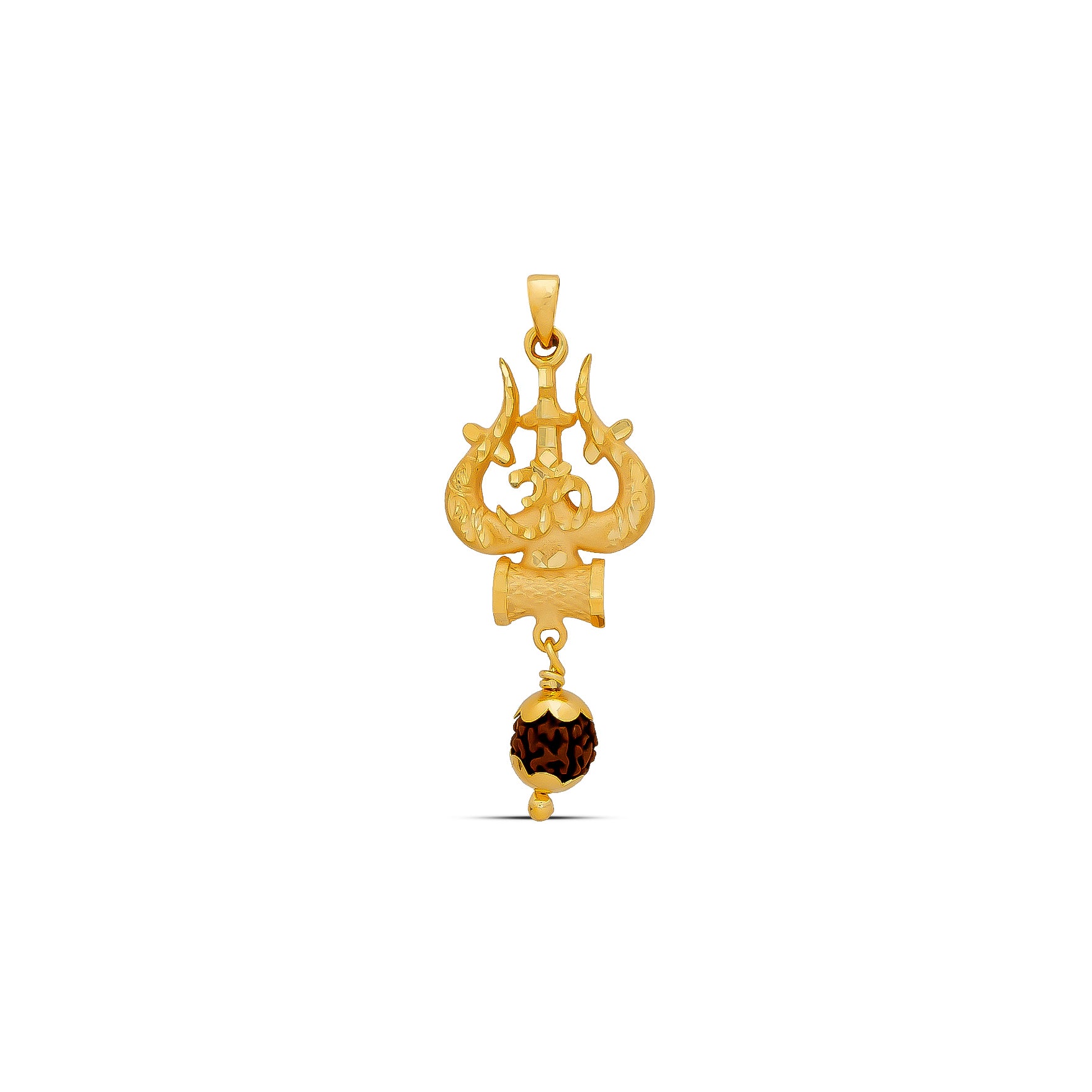 Golden Rudhraksham locket PRULT1-003