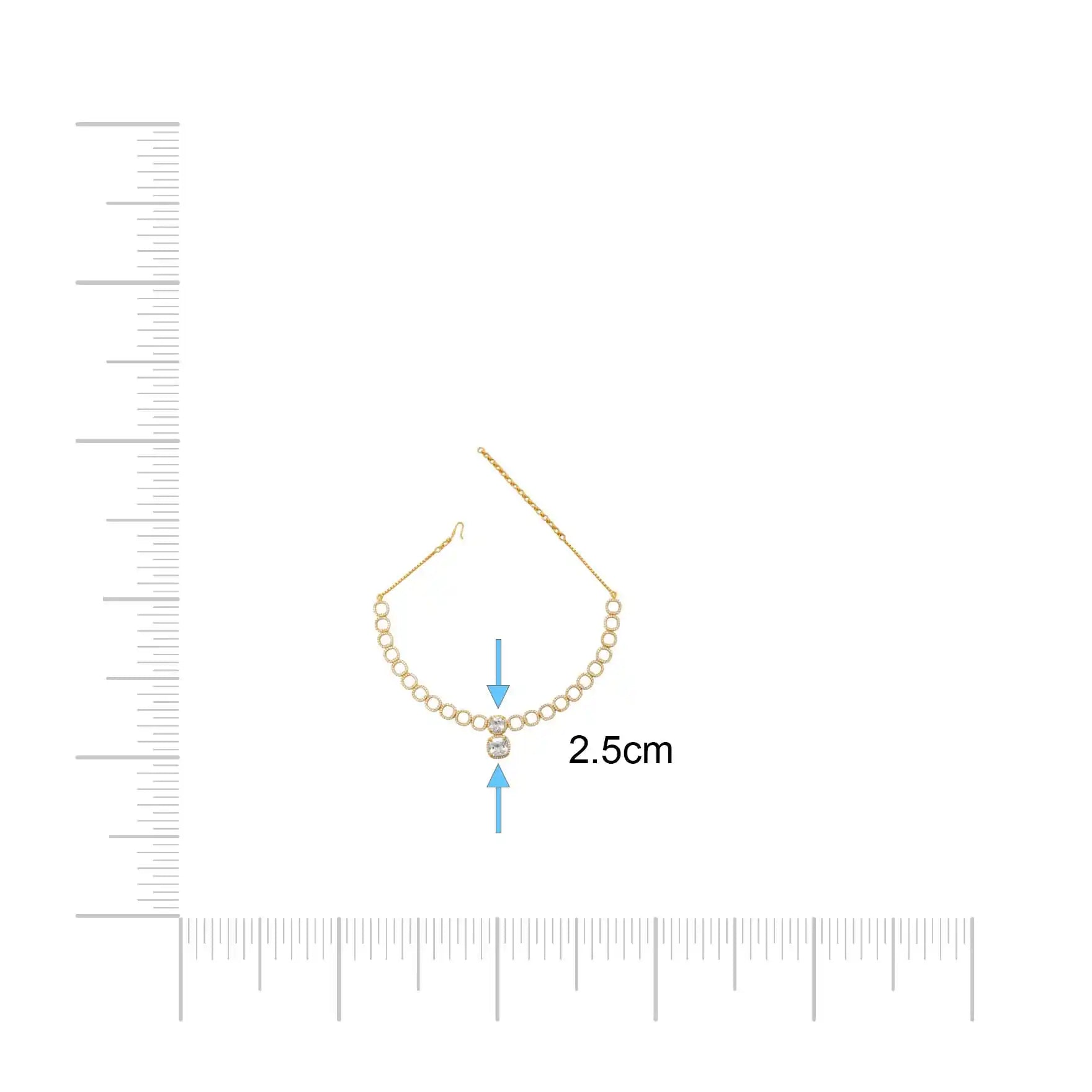 Premiun Stone Necklace with Stud PMSNS68W-008, PMSHST82W-082