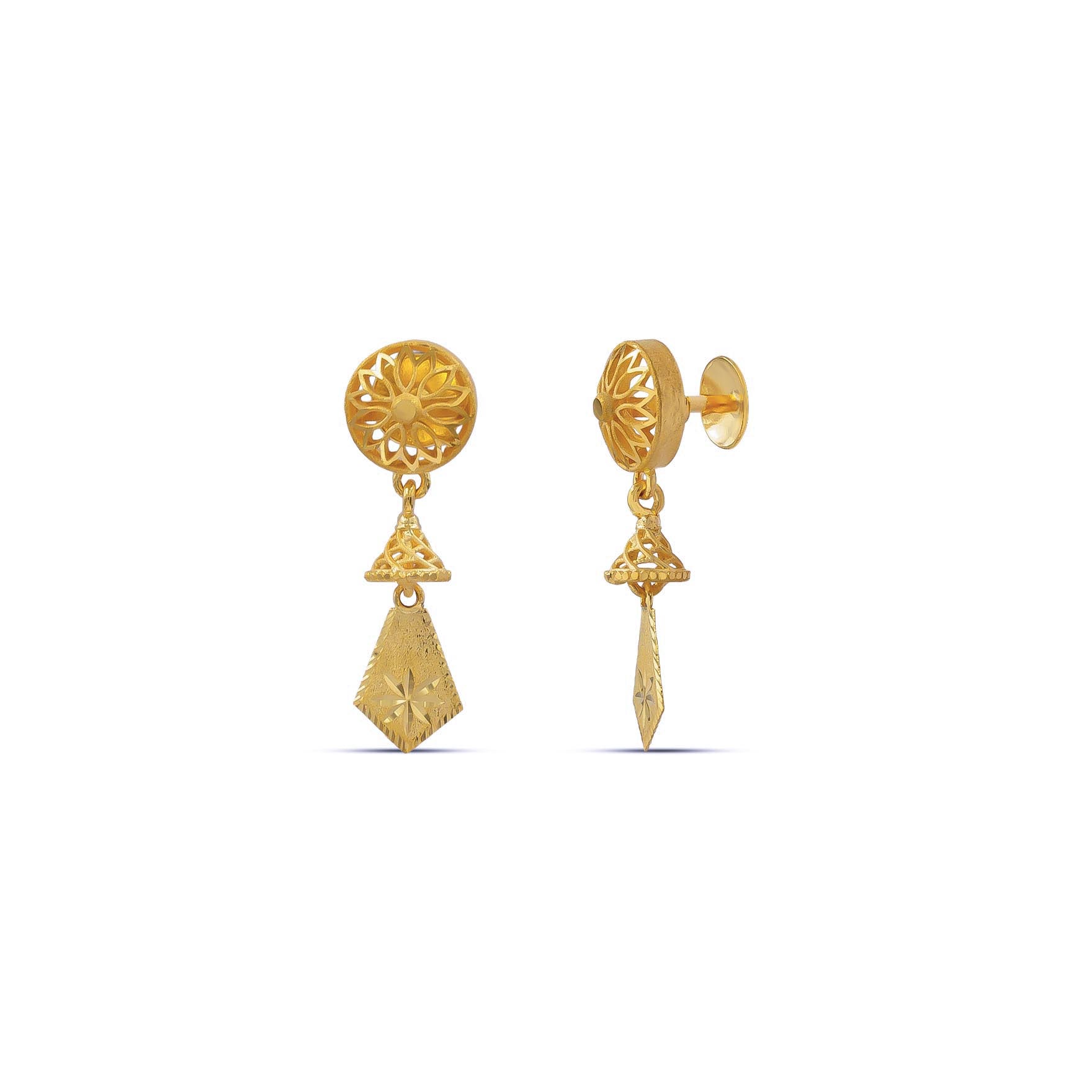 Golden Hanging Stud PGHST20-011