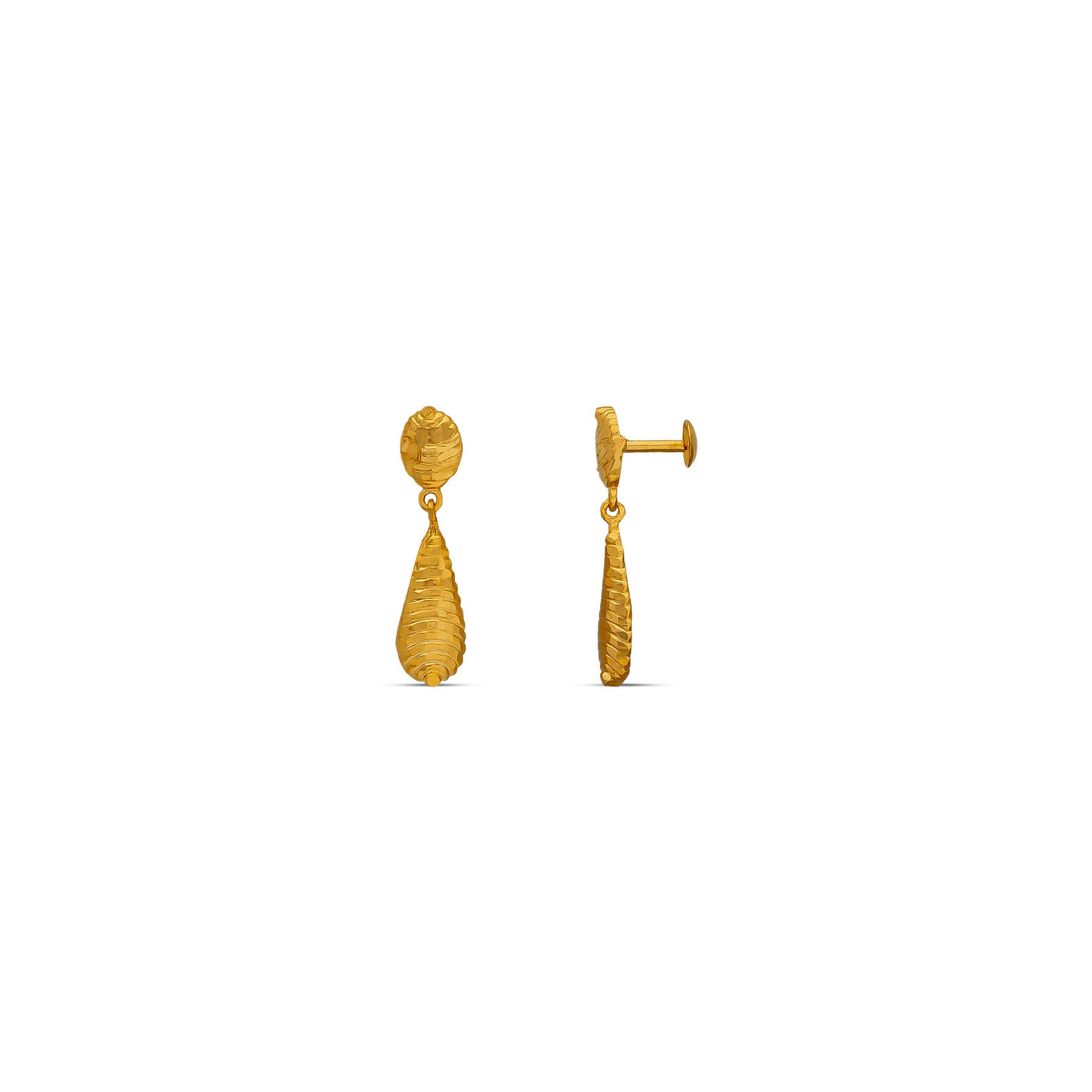Golden Hanging Stud PGHST283-001