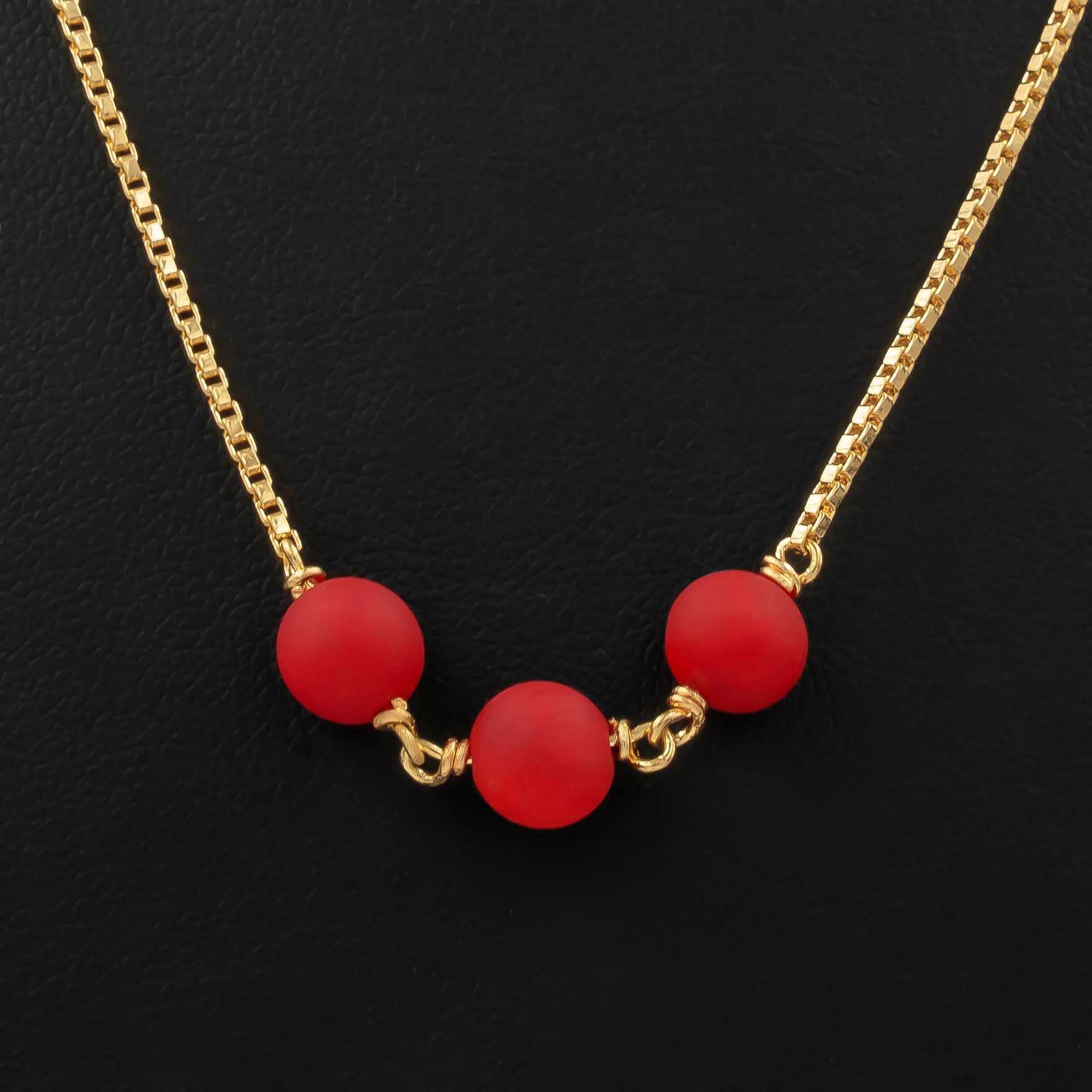 Coral Stone Necklace PPNS2C-083