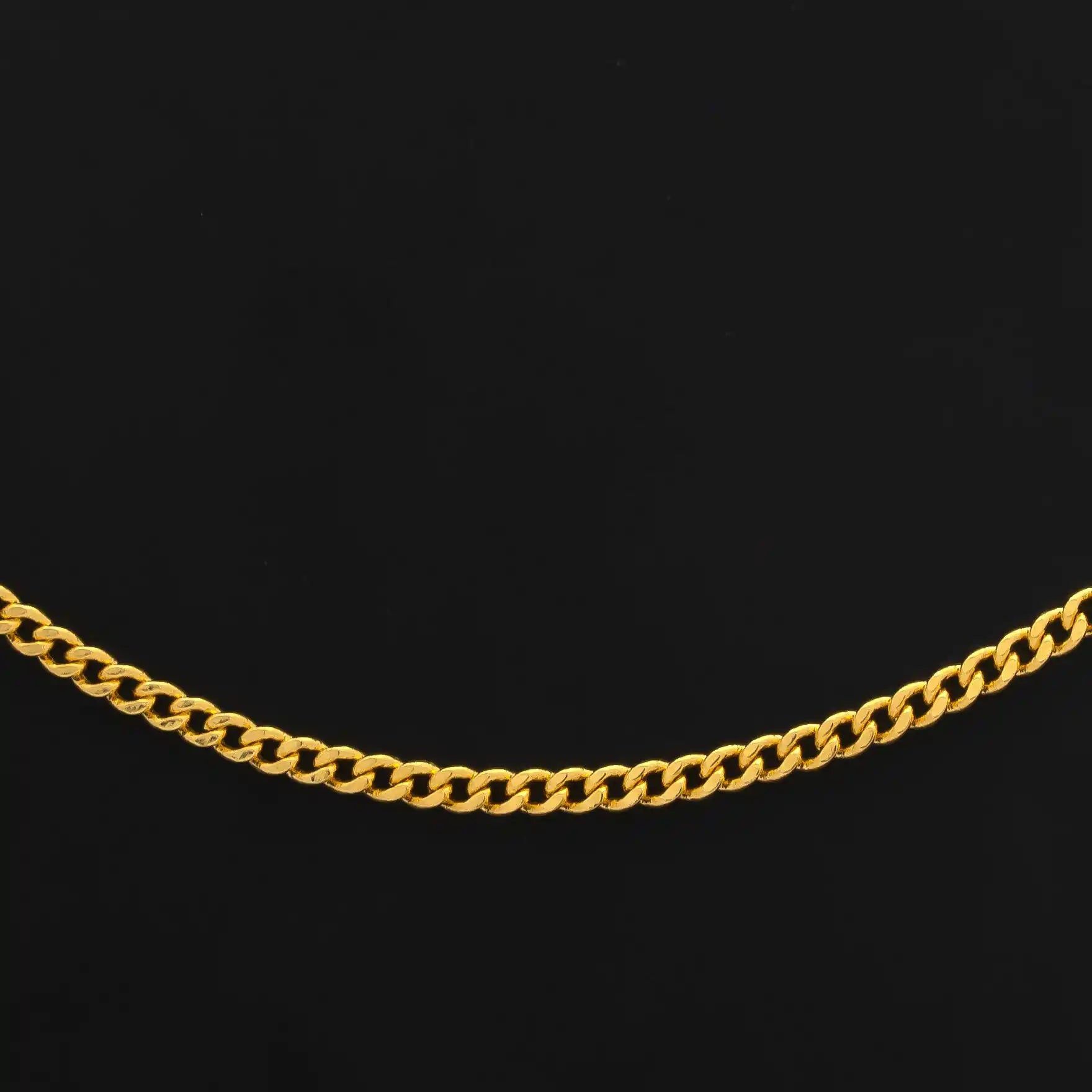 Golden Curb Millennium Chain PCM38-092