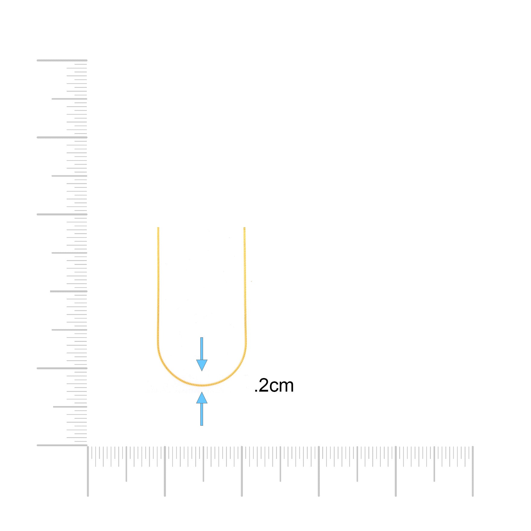 Golden Curb Millennium Chain PCM38-092