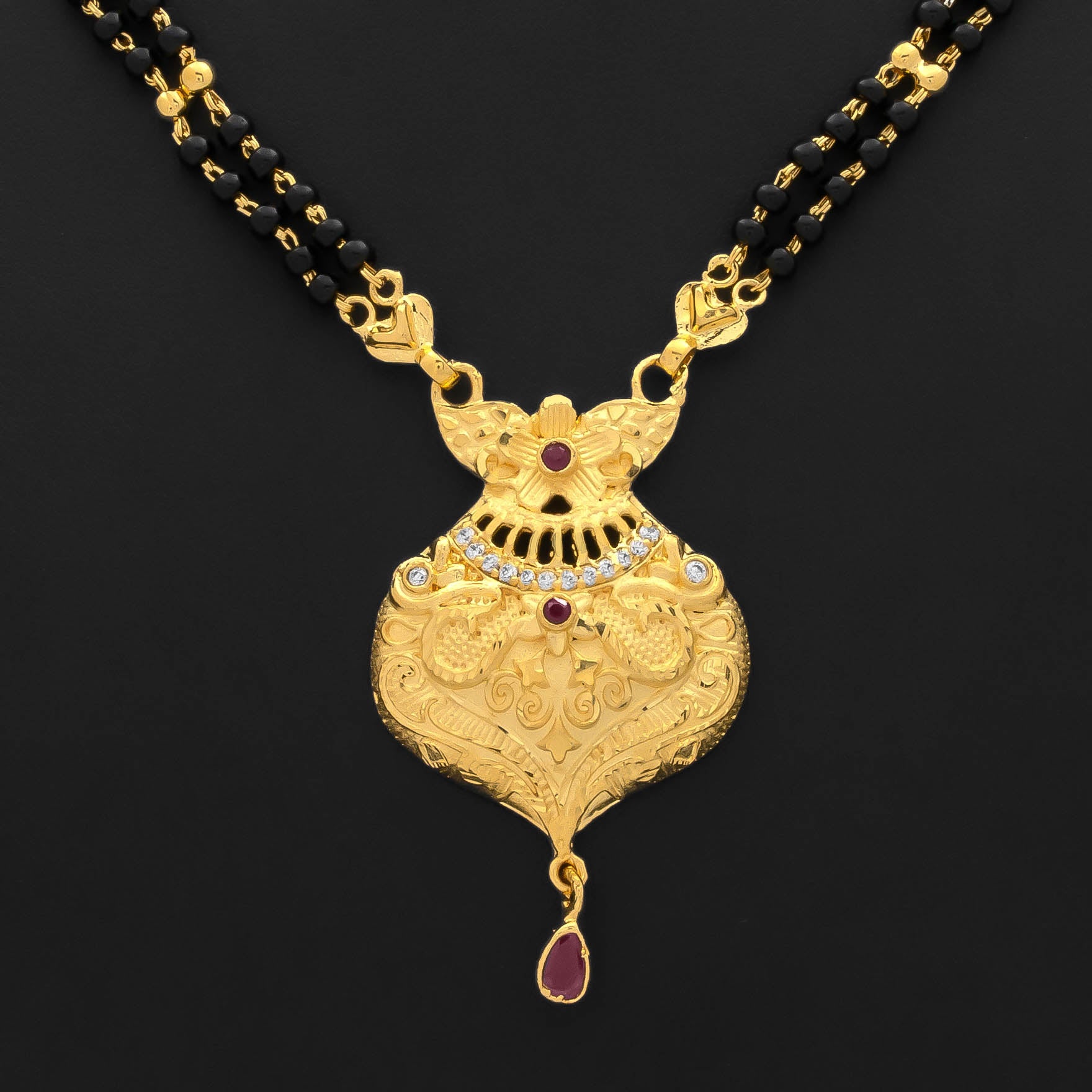 Karimani (Mangalsutra) Stone Necklace PLKM16-007