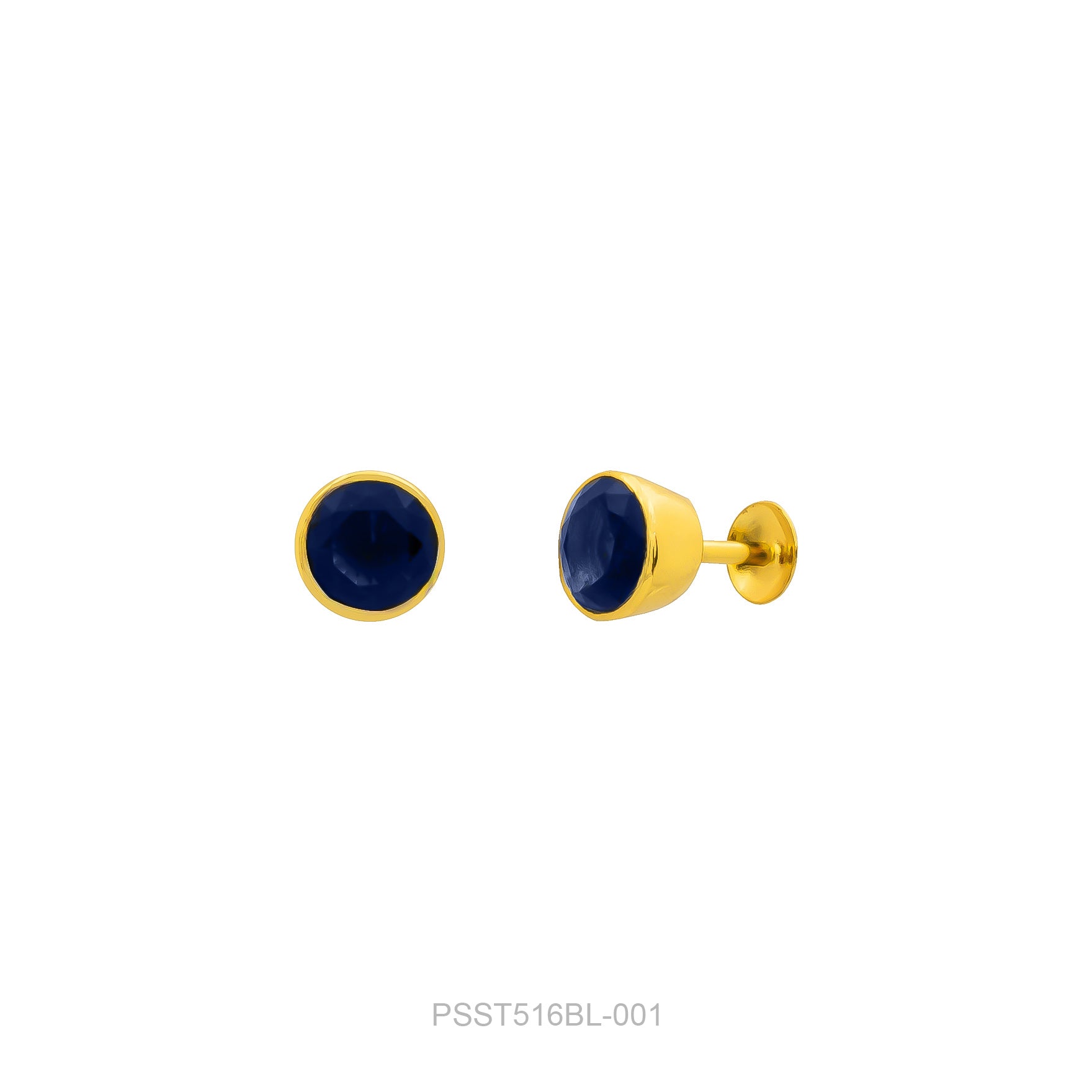 STONE EARRING PSST516BL-001