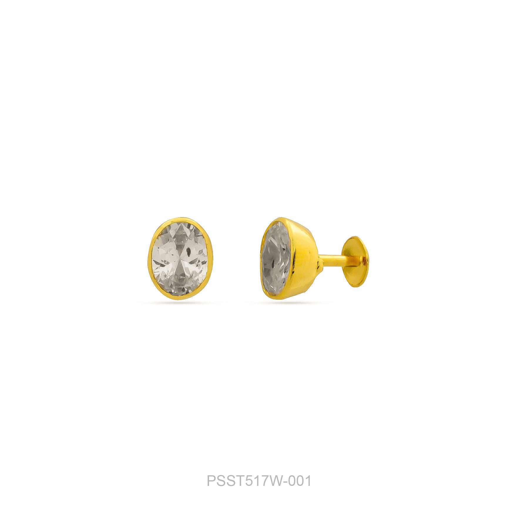 STONE EARRING PSST517W-001