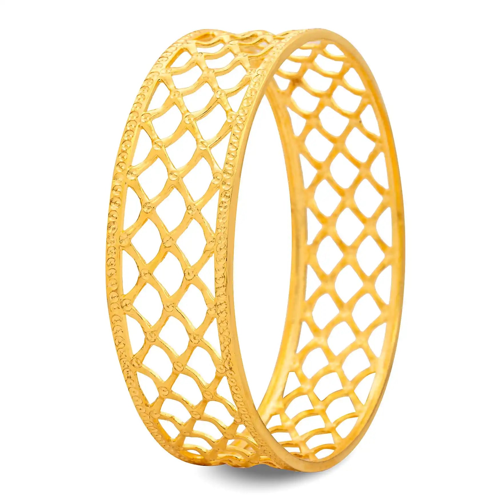 24CT HEAVY Gold Layered BOHO STYLE BANGLE PGB2-004