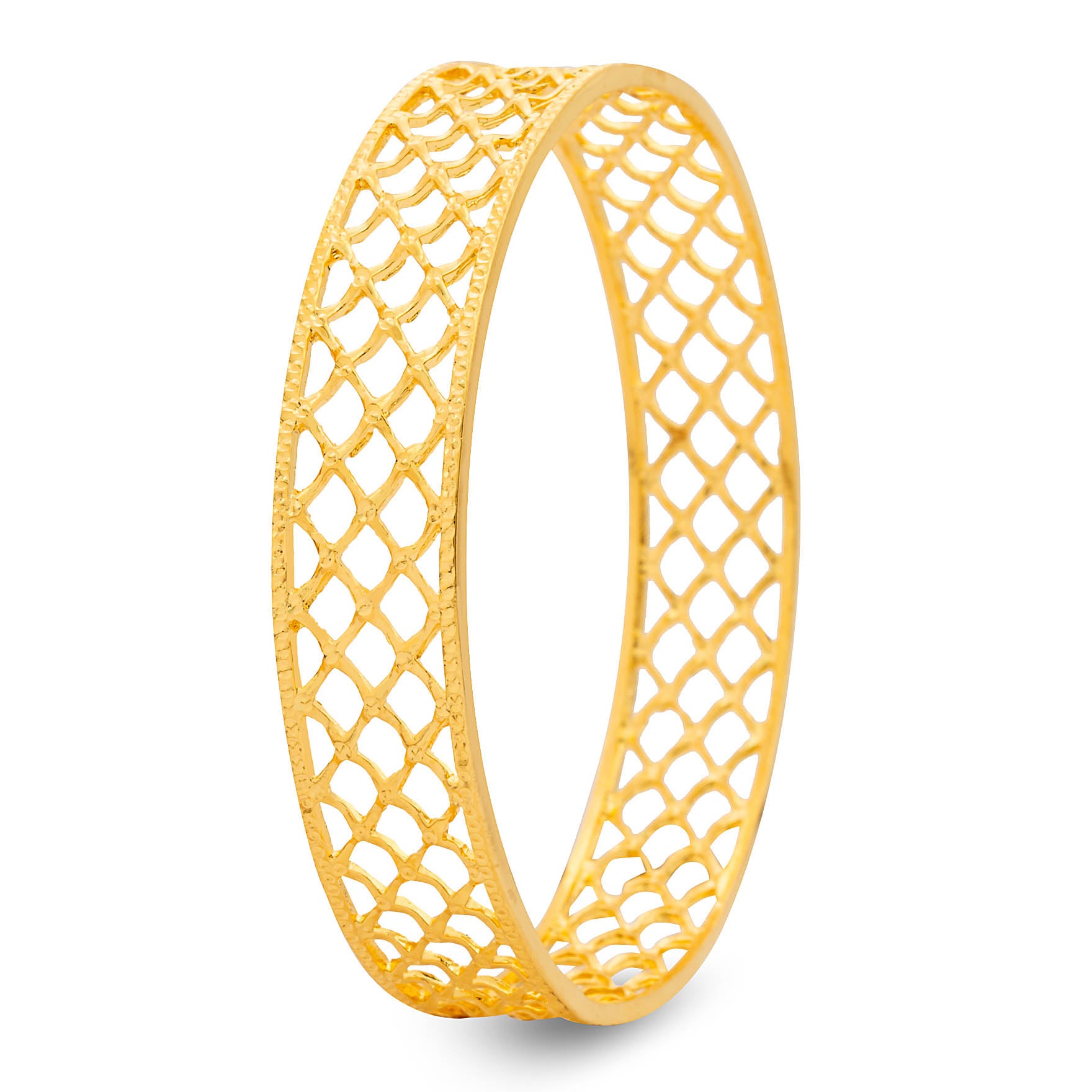 24CT HEAVY Gold Layered BOHO STYLE BANGLE PGB16-003