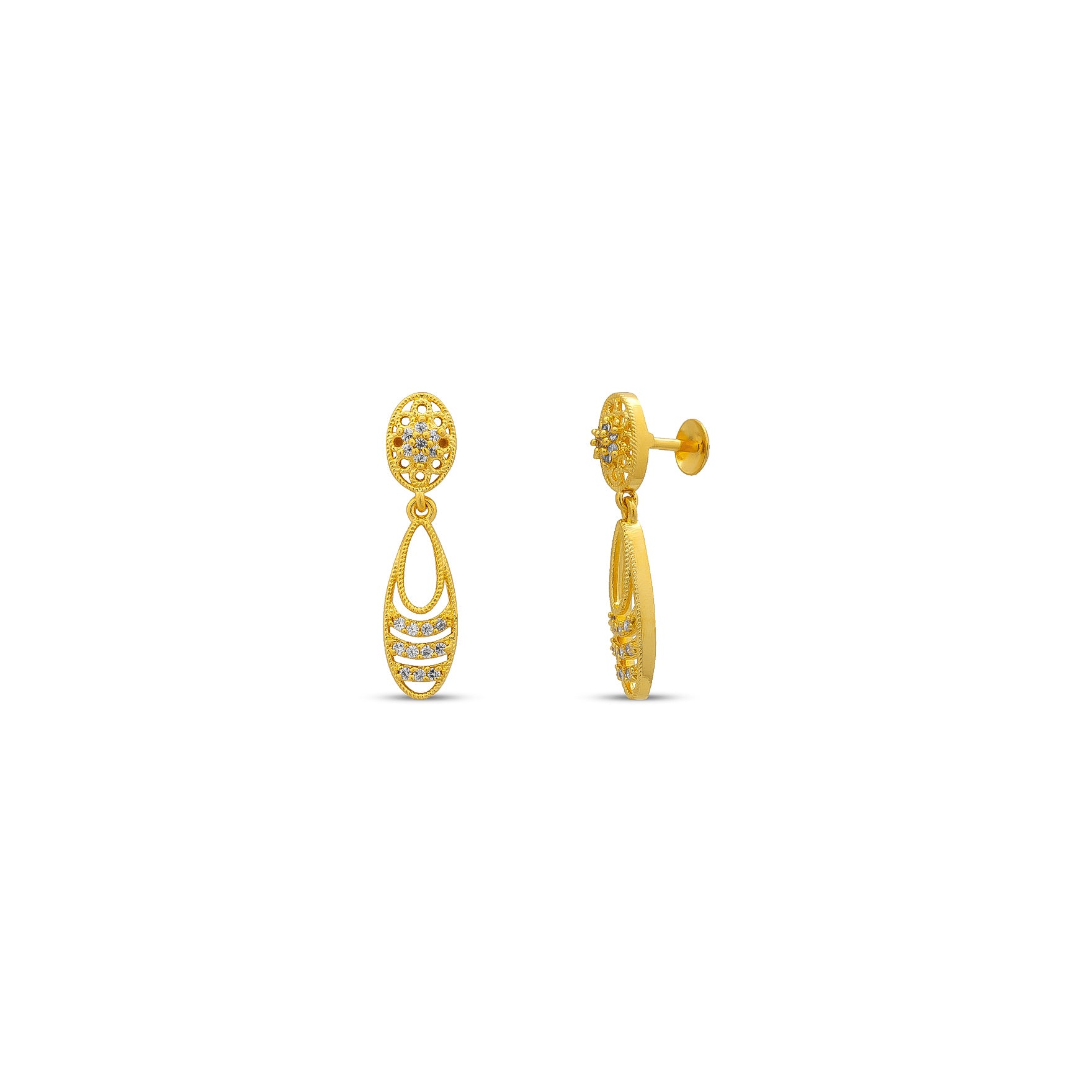 GOLDEN HANGING STUD PSHST207W-041