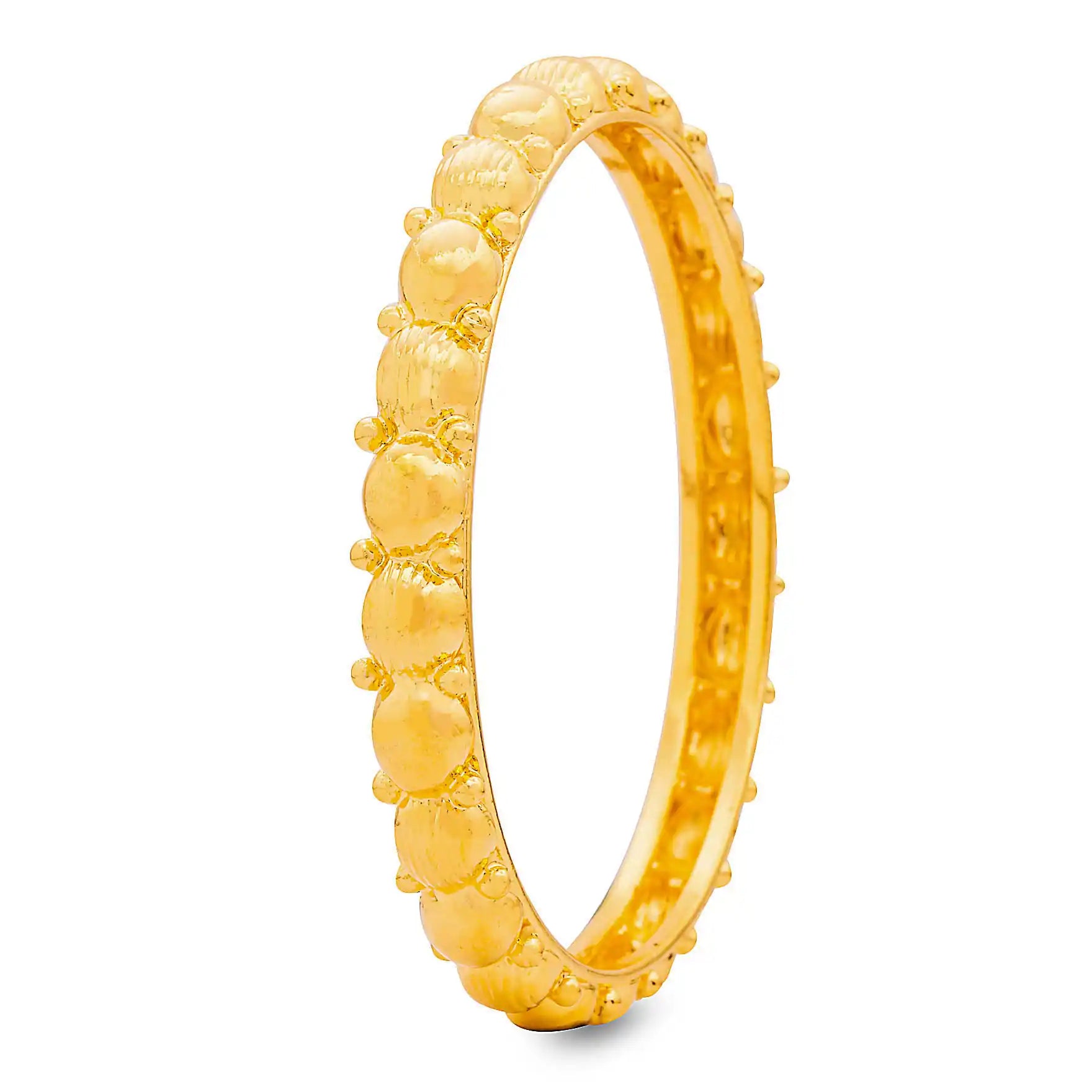 24CT HEAVY Gold Layered BOHO STYLE BANGLE PGB56C-052