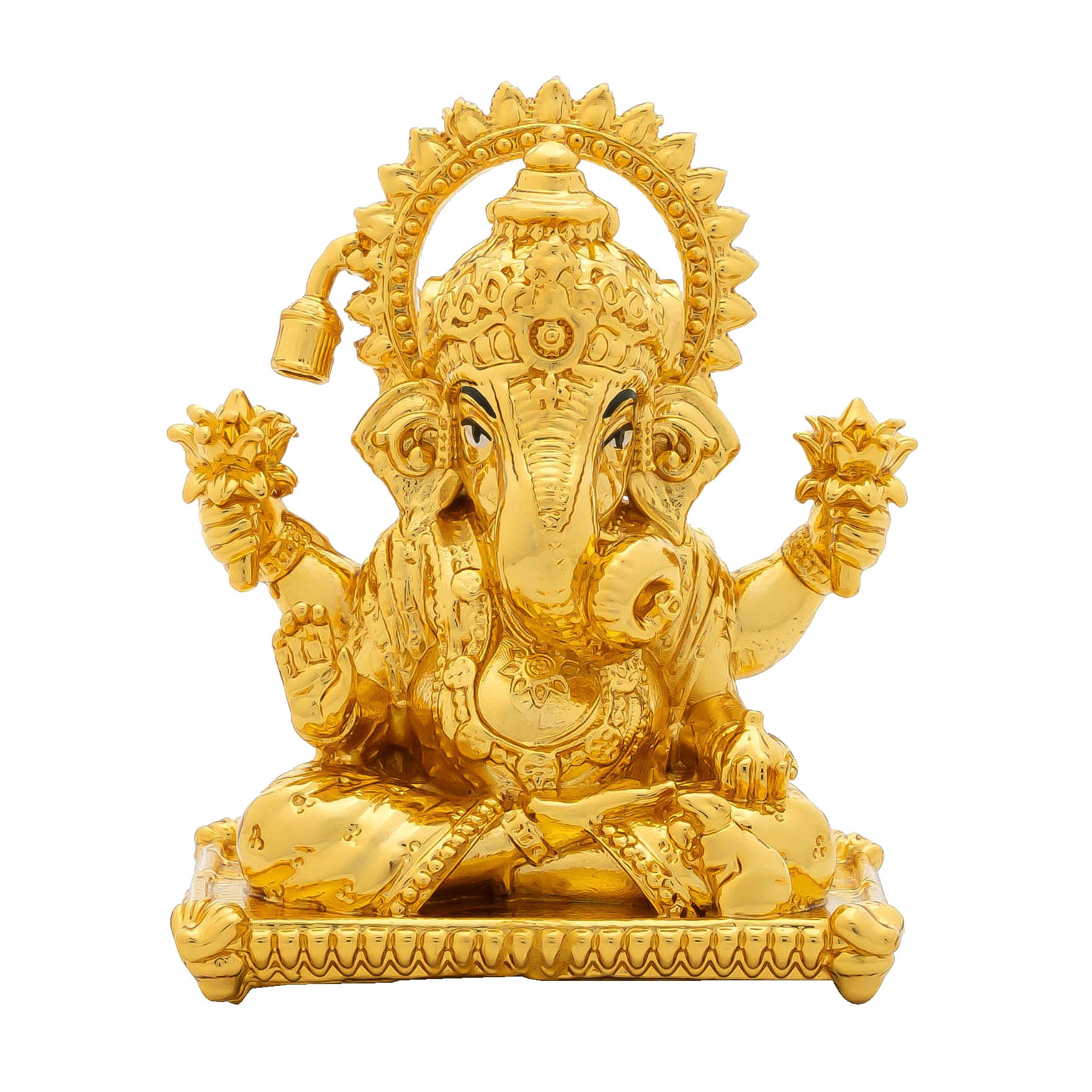 Lord Ganesha Idol – Traditional Hindu Deity Sculpture – Ganapati Murti/Statue with Arch Design – Home Temple & Puja Gift | PIDG210-083