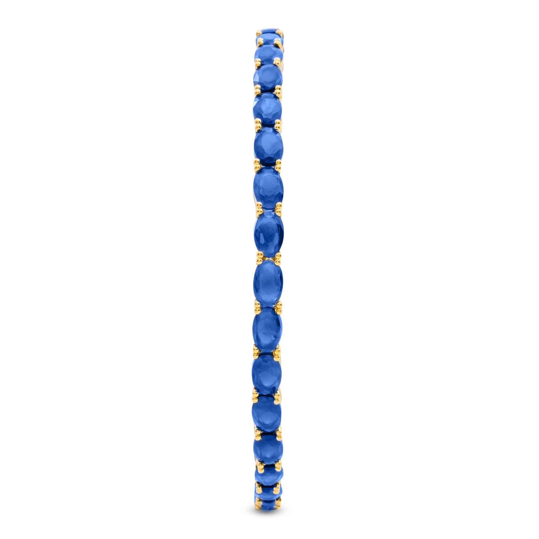 24ct Heavy Gold Layered Stone Bangle PSB28BL-032